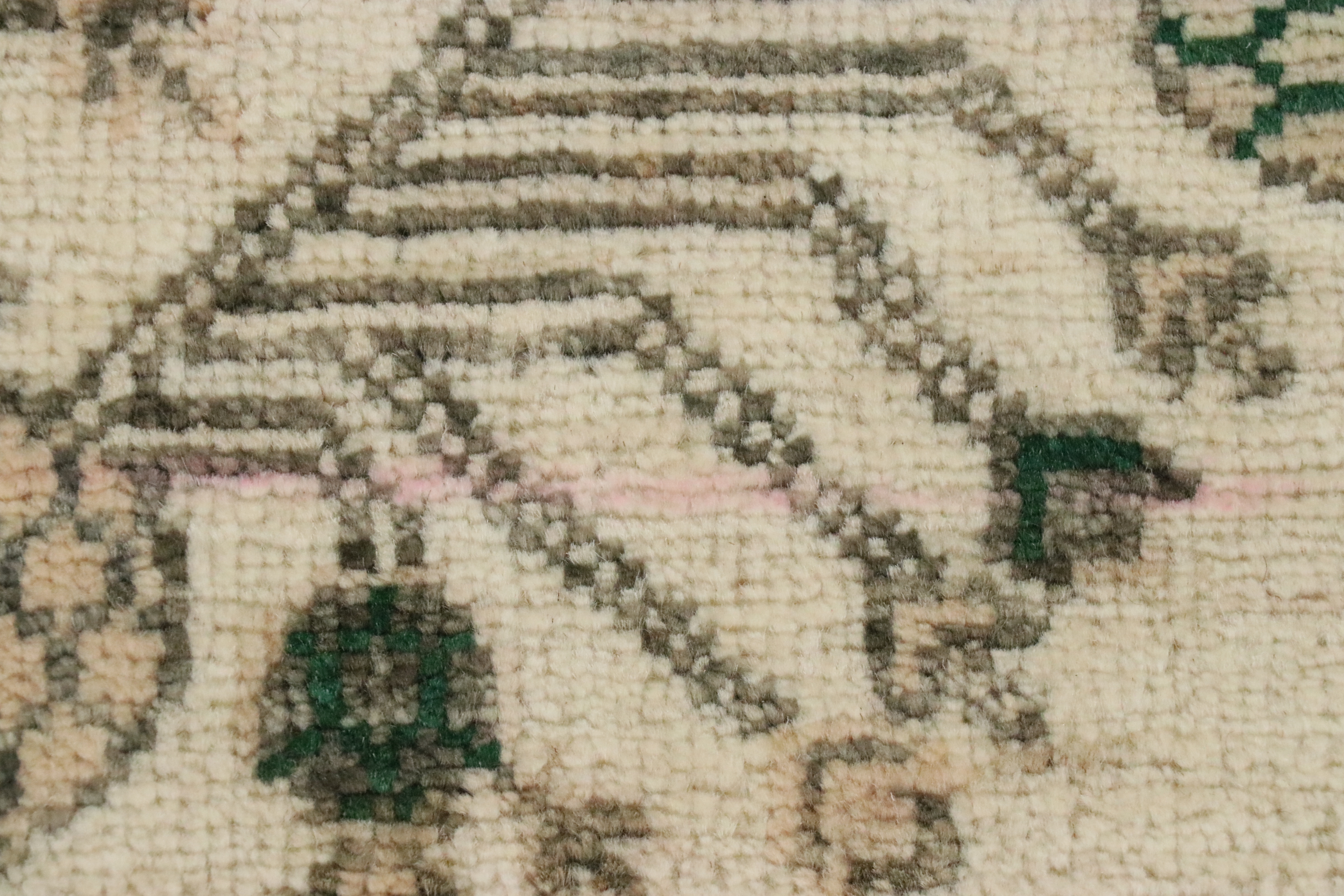 2'8 x 4'1 Hand-Knotted Afghan Khotan Accent Rug