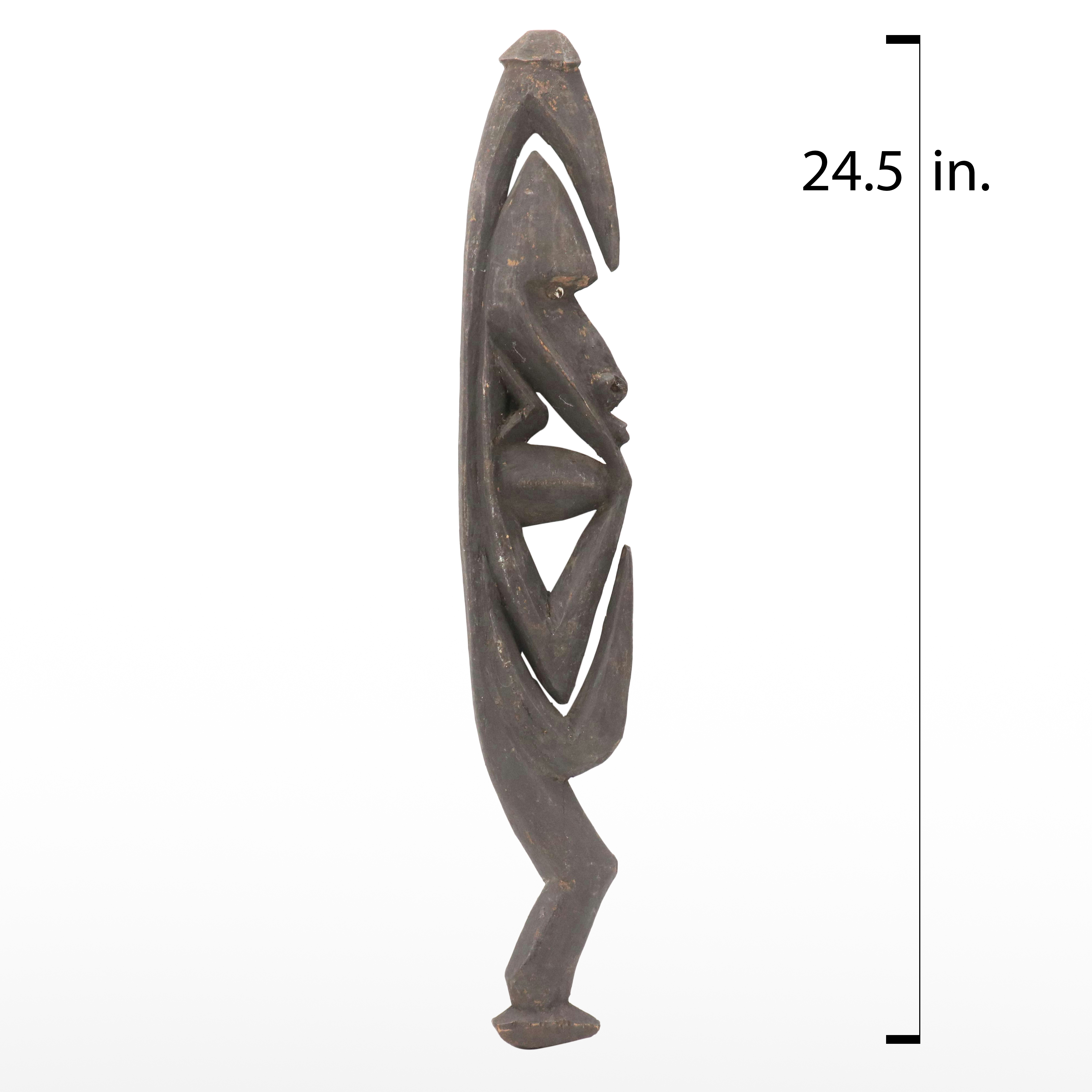 PNG Korewori River East Sepik Yipwon Hook Figure Wood Carving