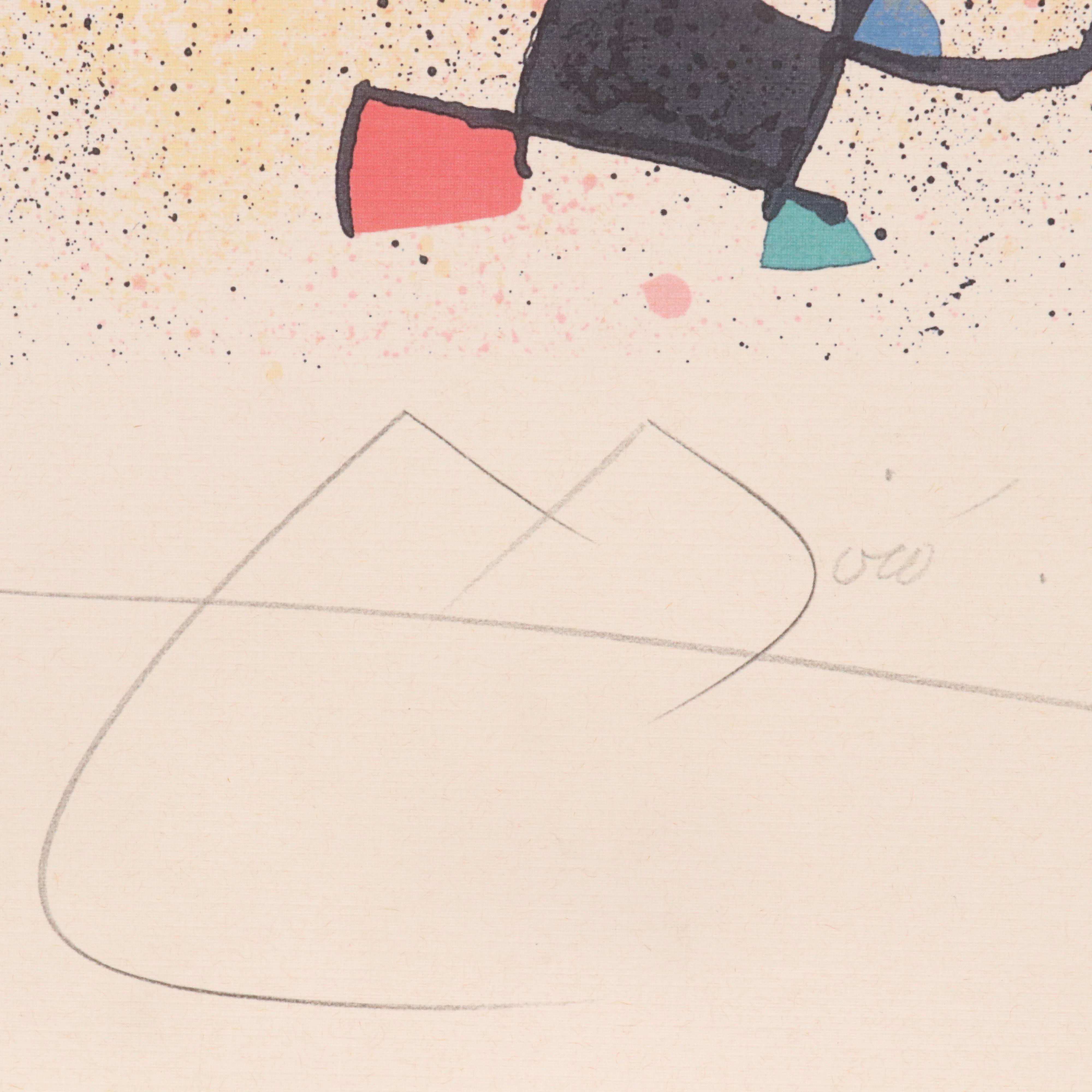 Offset Lithograph After Joan Miró "Sculpture II"