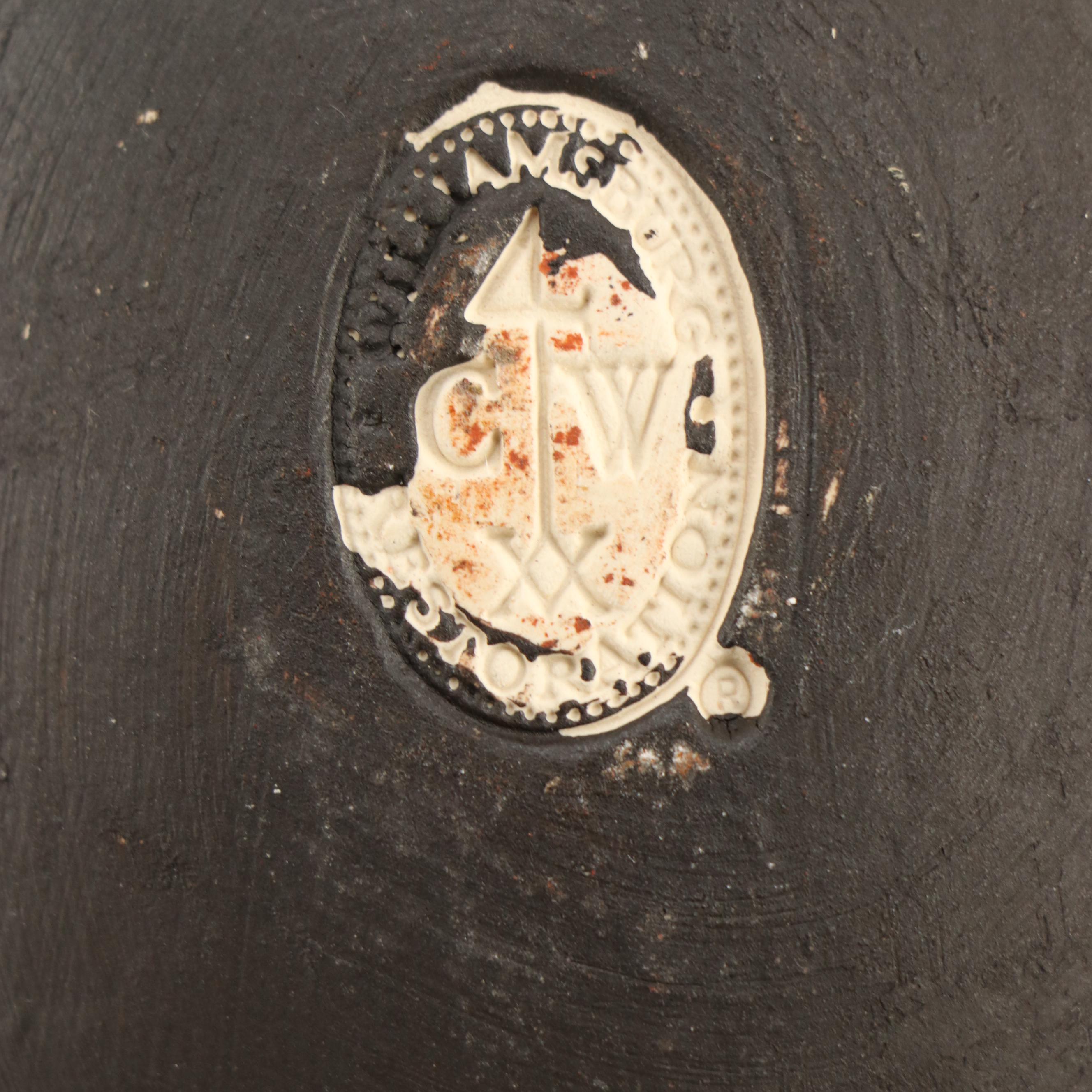 Williamsburg Restoration Ceramic Bowls and Brass Coaster with Other Pewter Spoon