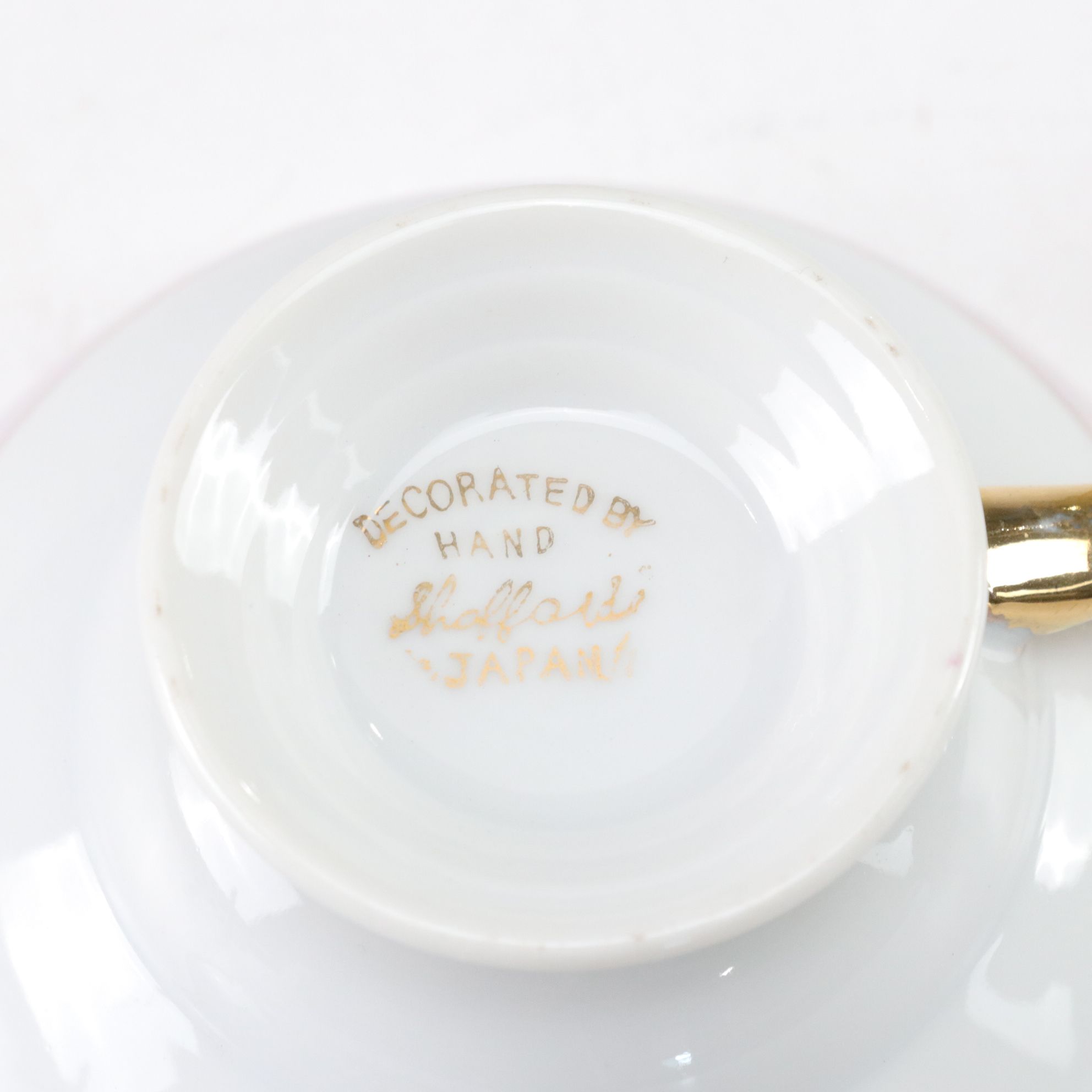 Princess Ivory & Gold Rotary Desk Telephone with Hand-Decorated Teacup and More