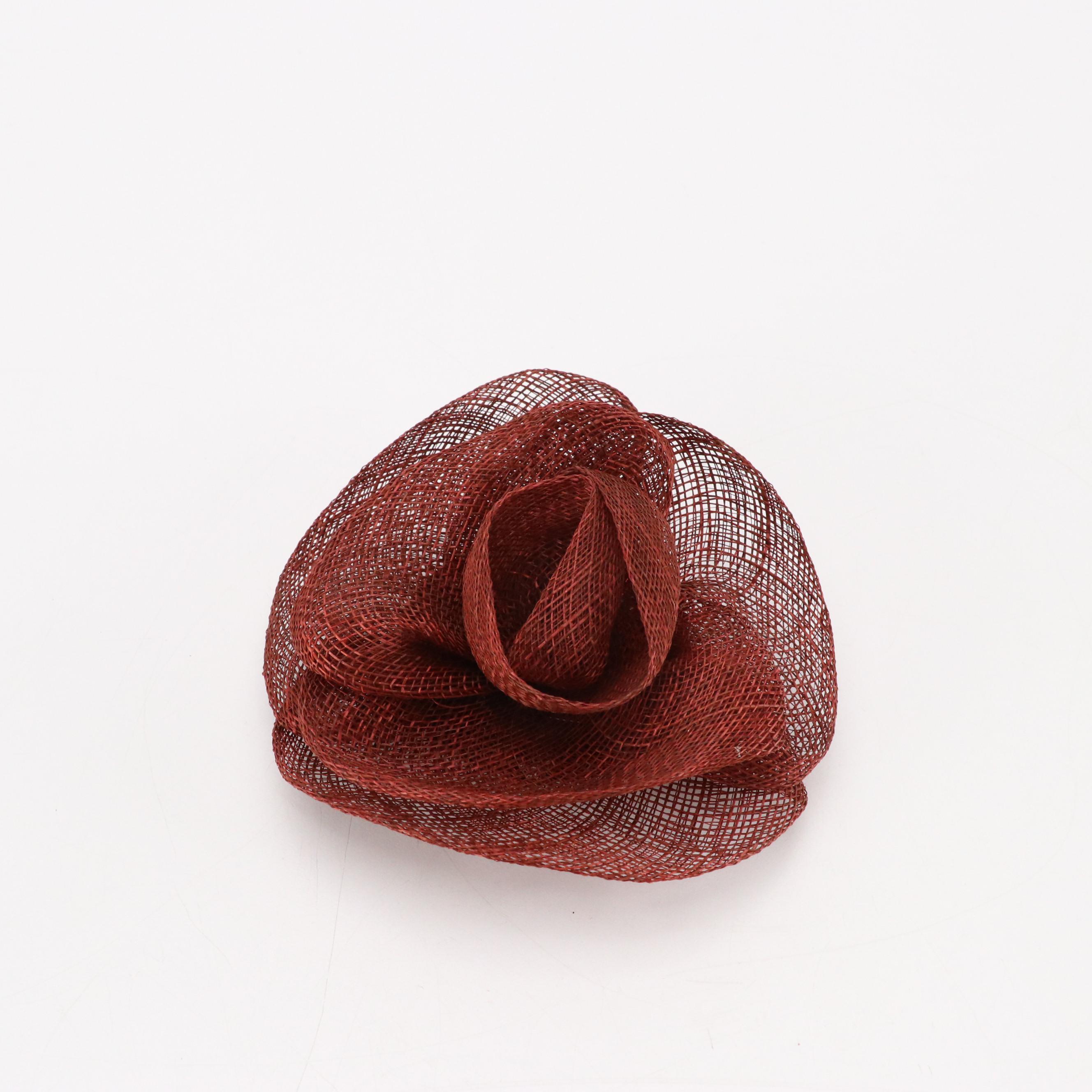 Chico's Feather and Fabric Brooch Pins with Crystal Accents