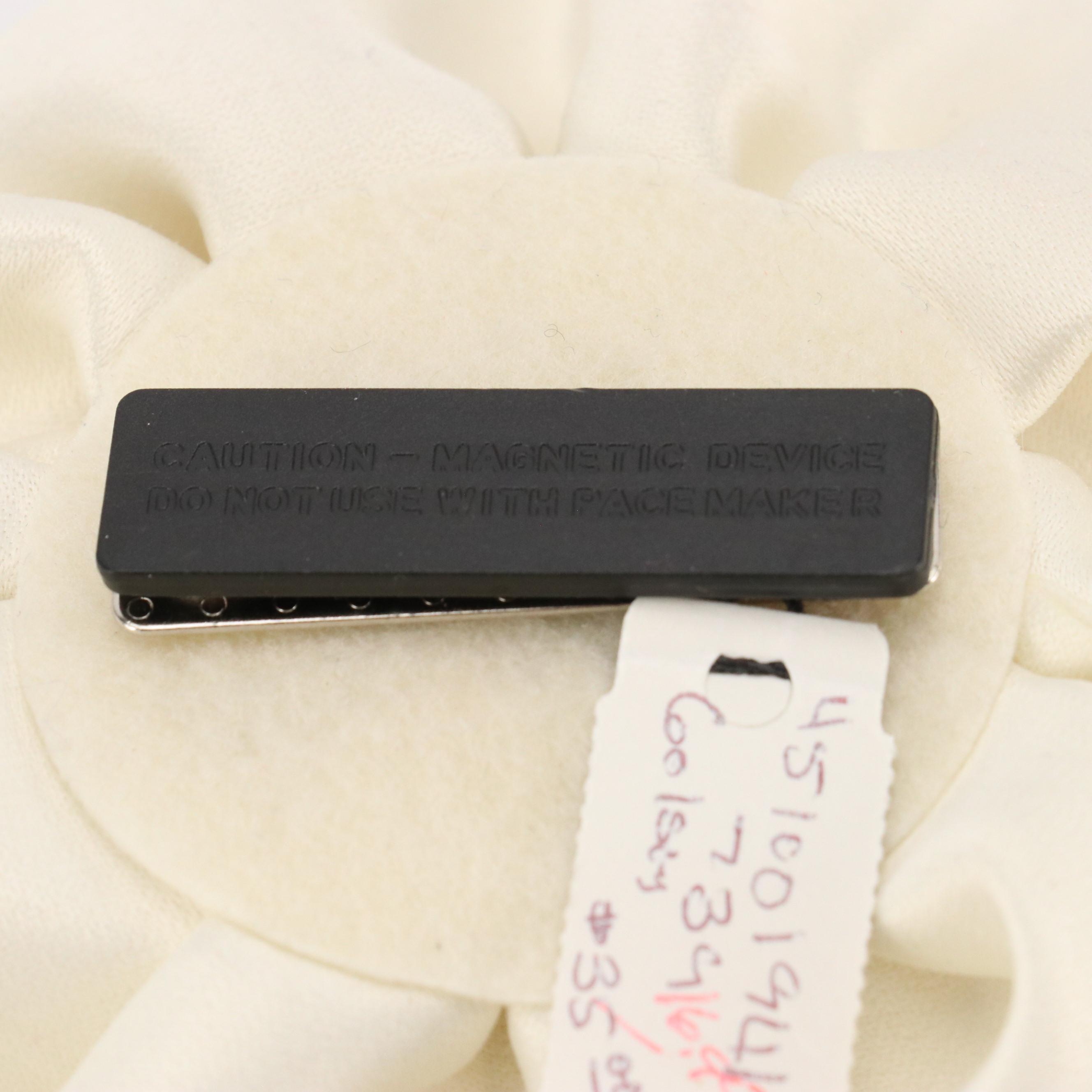 Chico's Feather and Fabric Brooch Pins with Crystal Accents