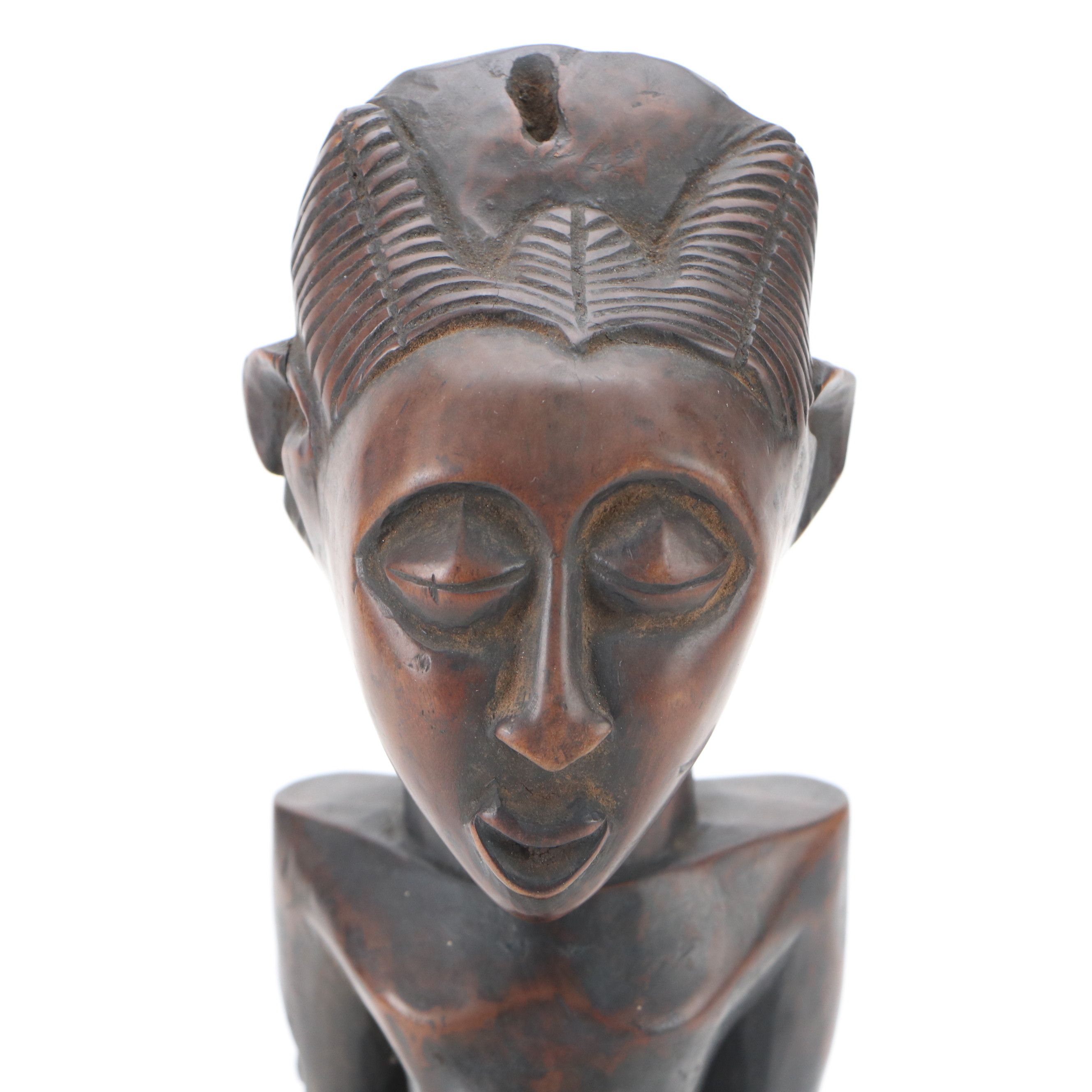 Congolese Carved Wood Songye Community Nkisi Power Figure, Mid-20th Century