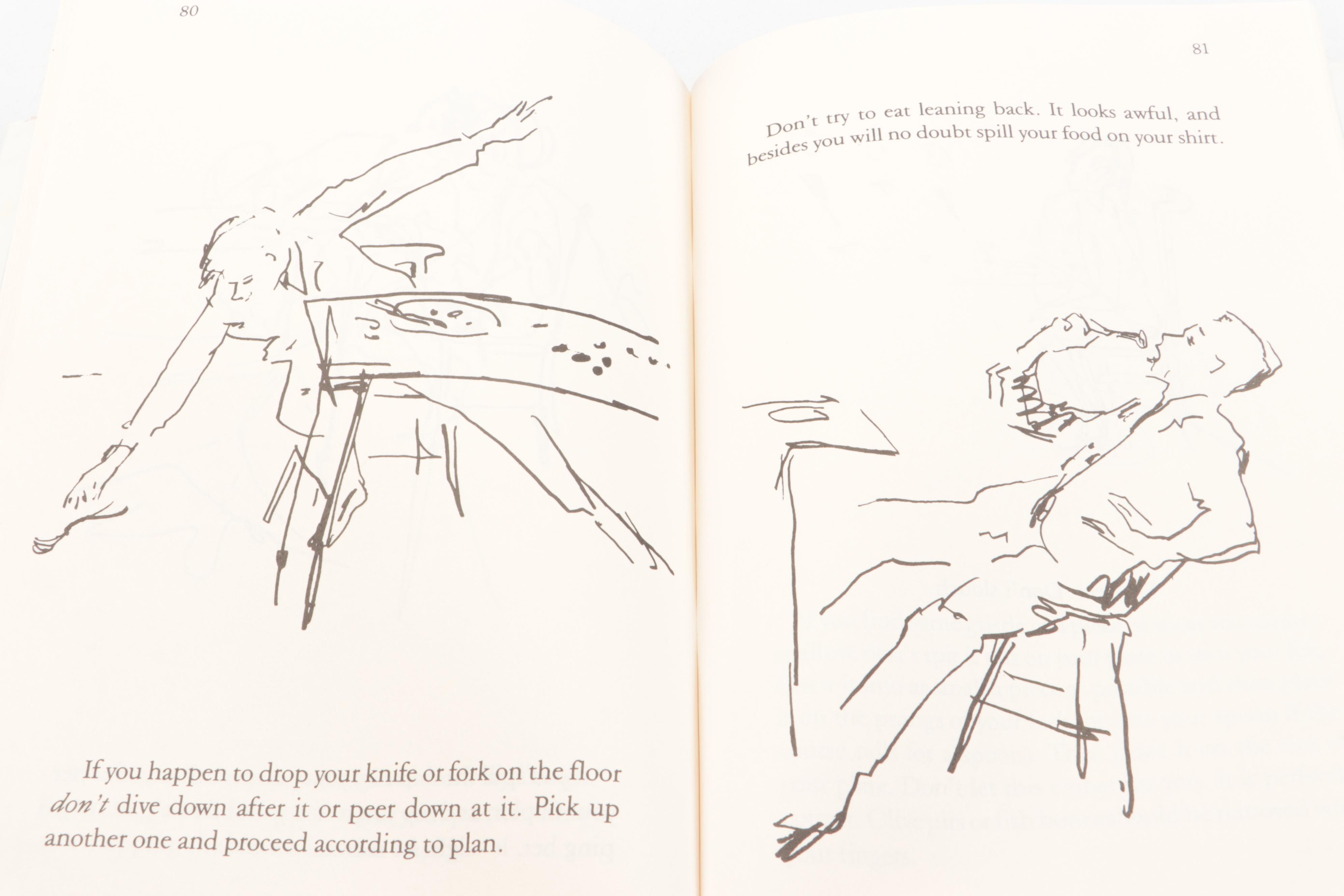 Illustrated "Tiffany's Table Manners for Teenagers" by Walter Hoving, 1989