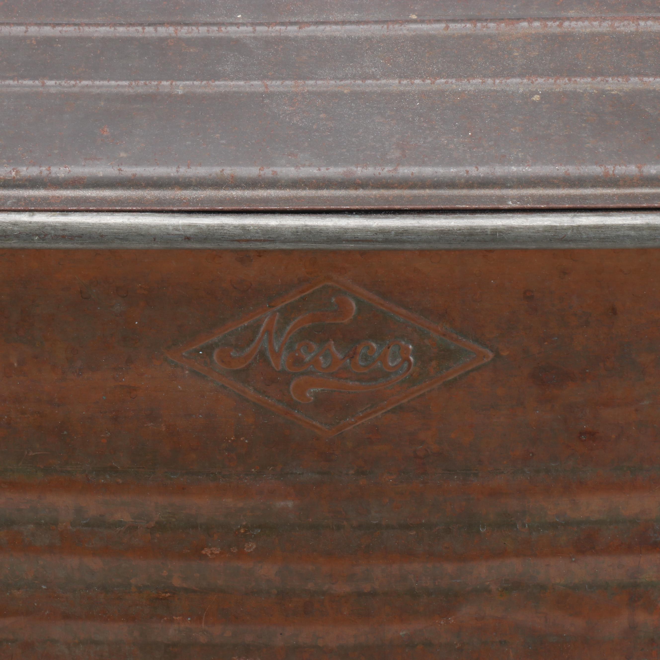 Nesco Copper Lidded Boiler Wash Tub, Early 20th Century