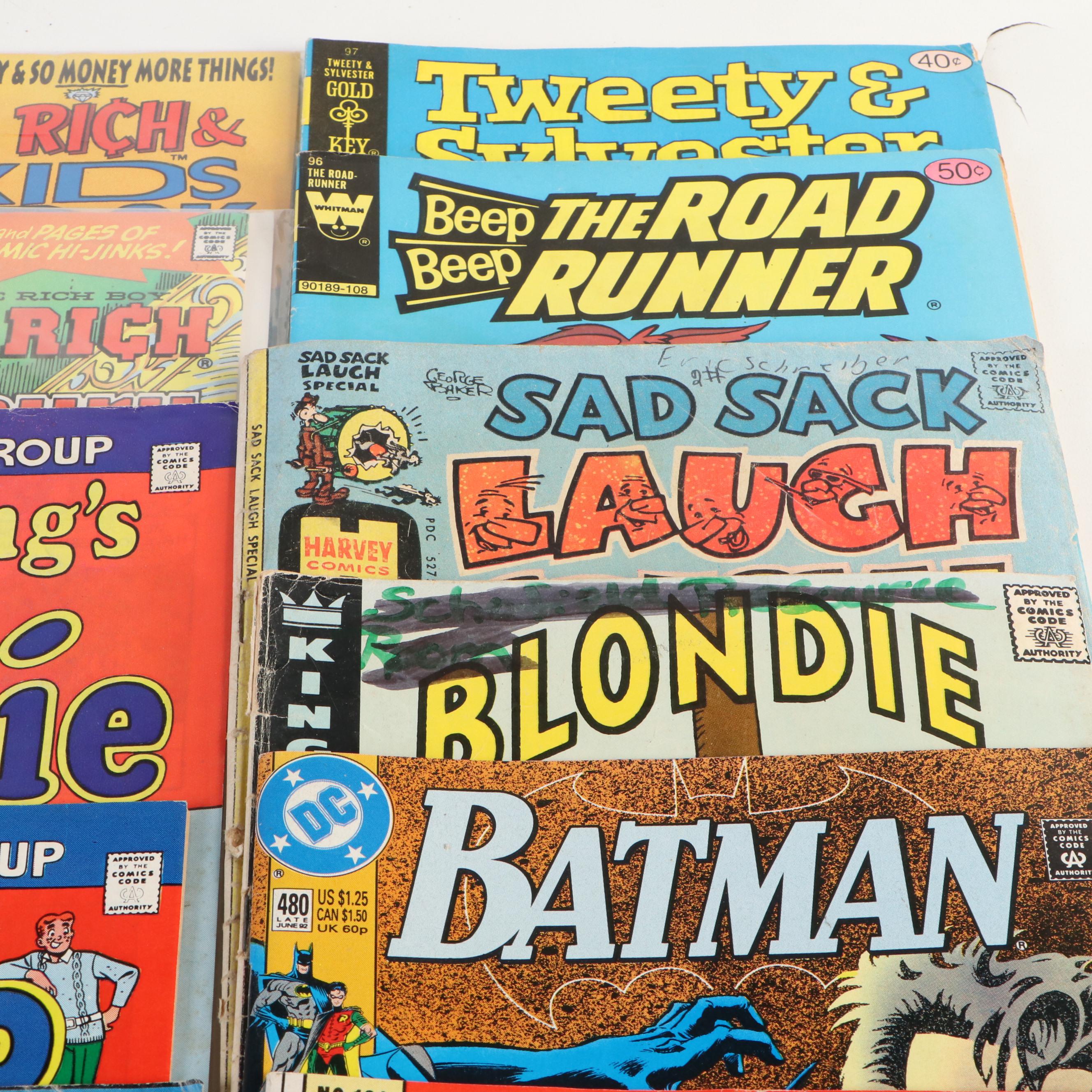 Silver, Bronze & Modern Comics With "Batman", "Bugs Bunny", "Richie Rich", More
