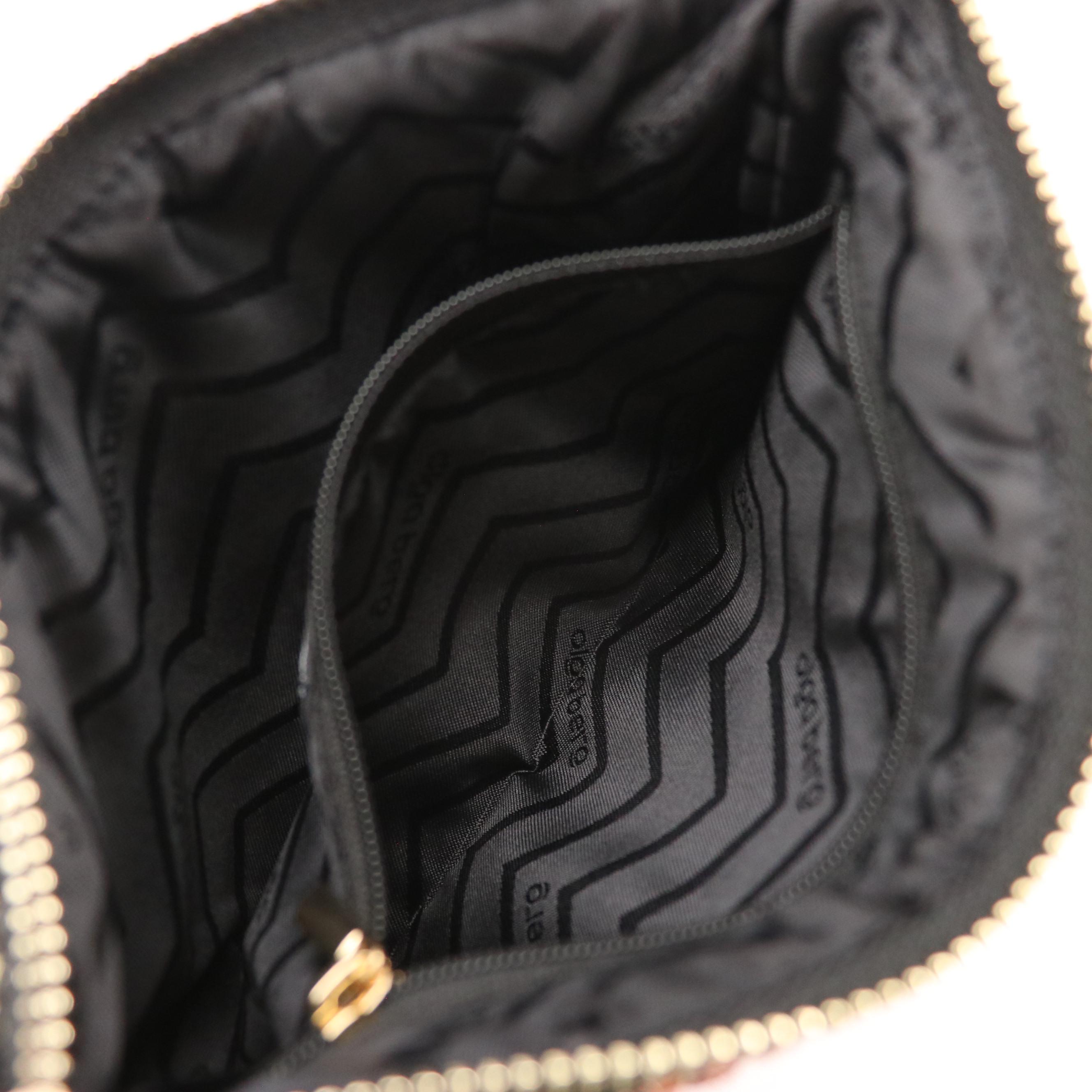 Zac Posen Top Zip Shoulder Bag in Green Leather & Olga Berg Glass Stone Clutch