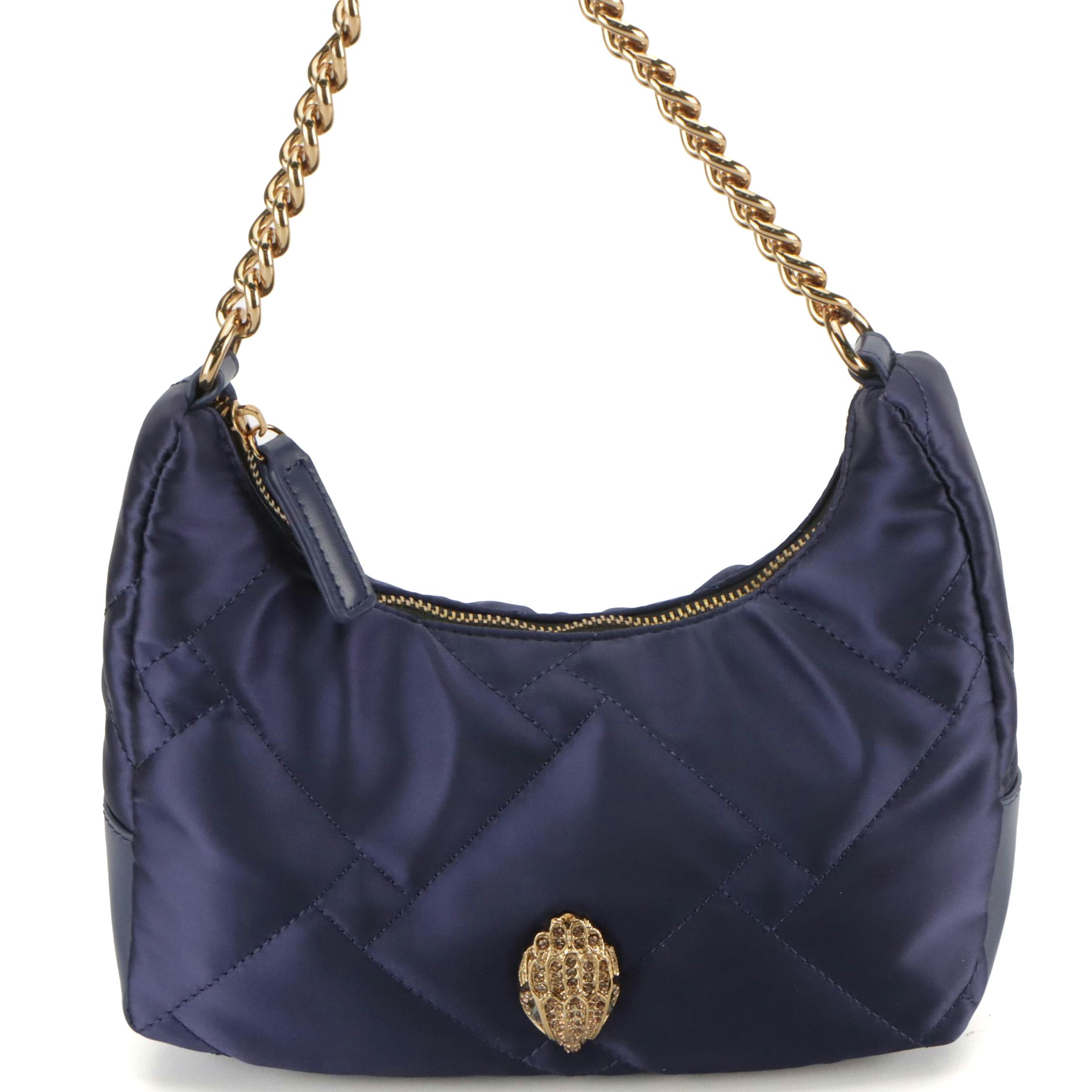 Kurt Geiger Quilted Chain Link Hobo Shoulder Bag