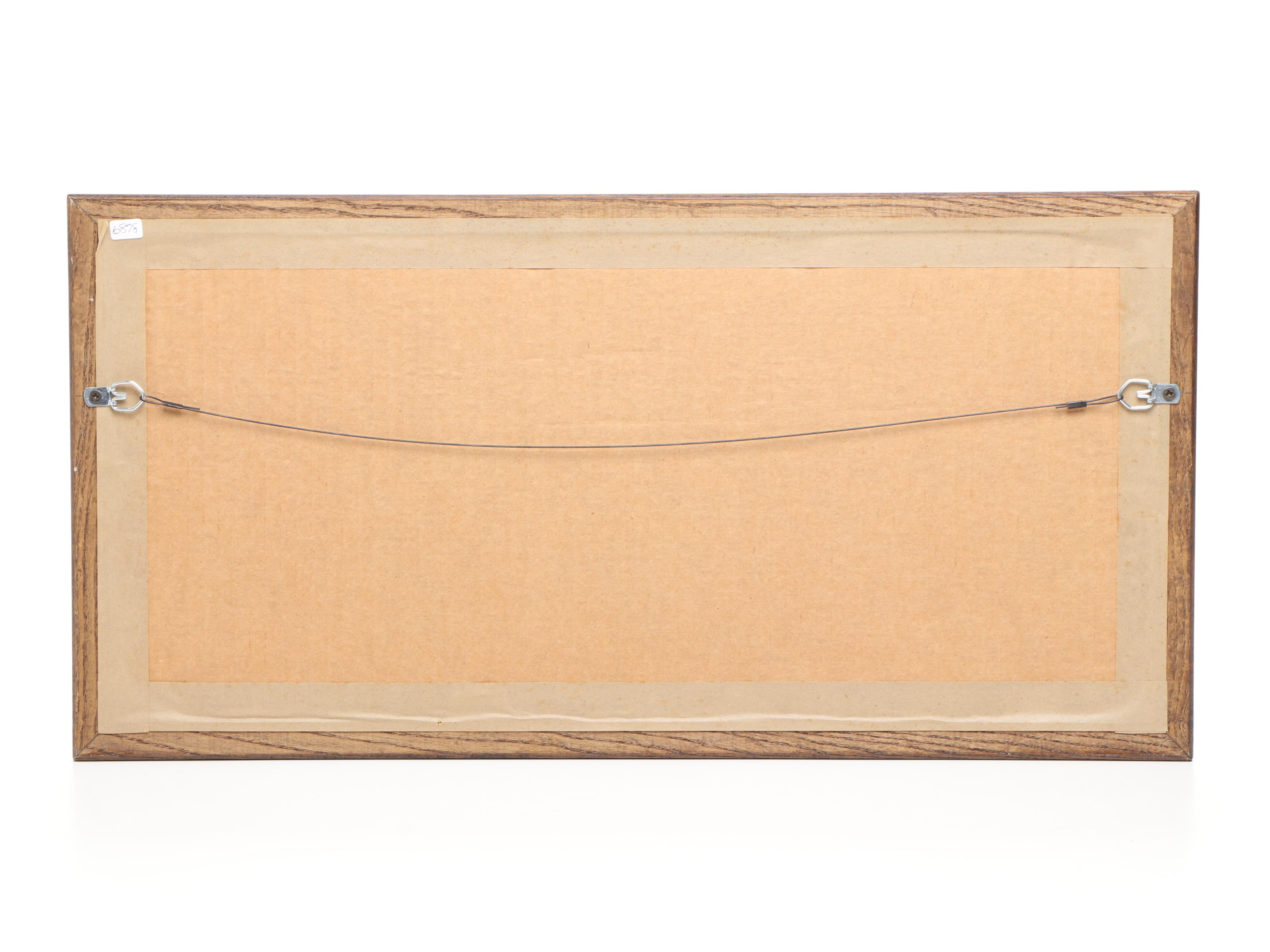 Wolf Portrait Hand-Painted Turkey Feather with Bone, Bead and Feather Details