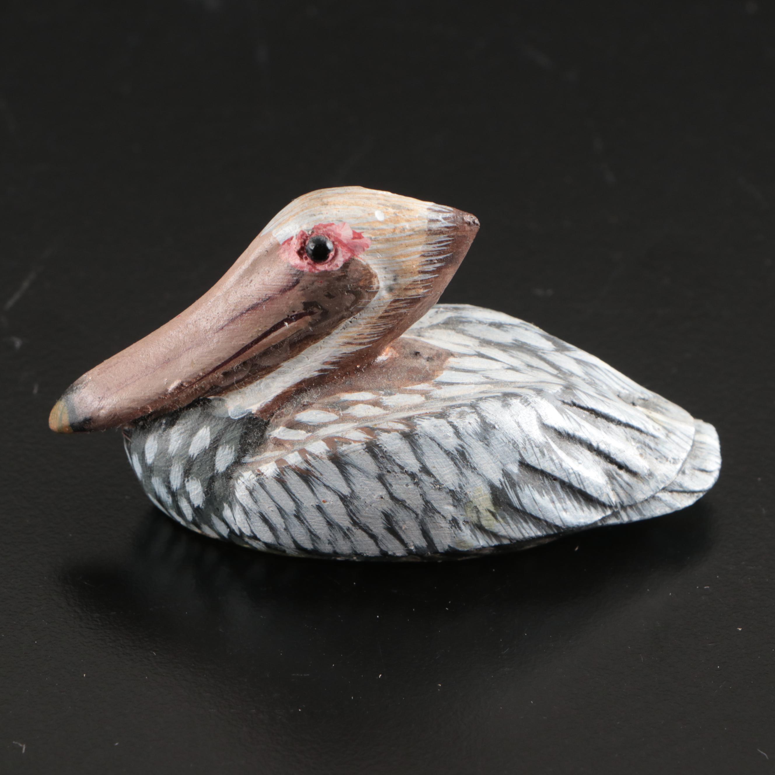 Carved Wood and Glass Animal Figurines