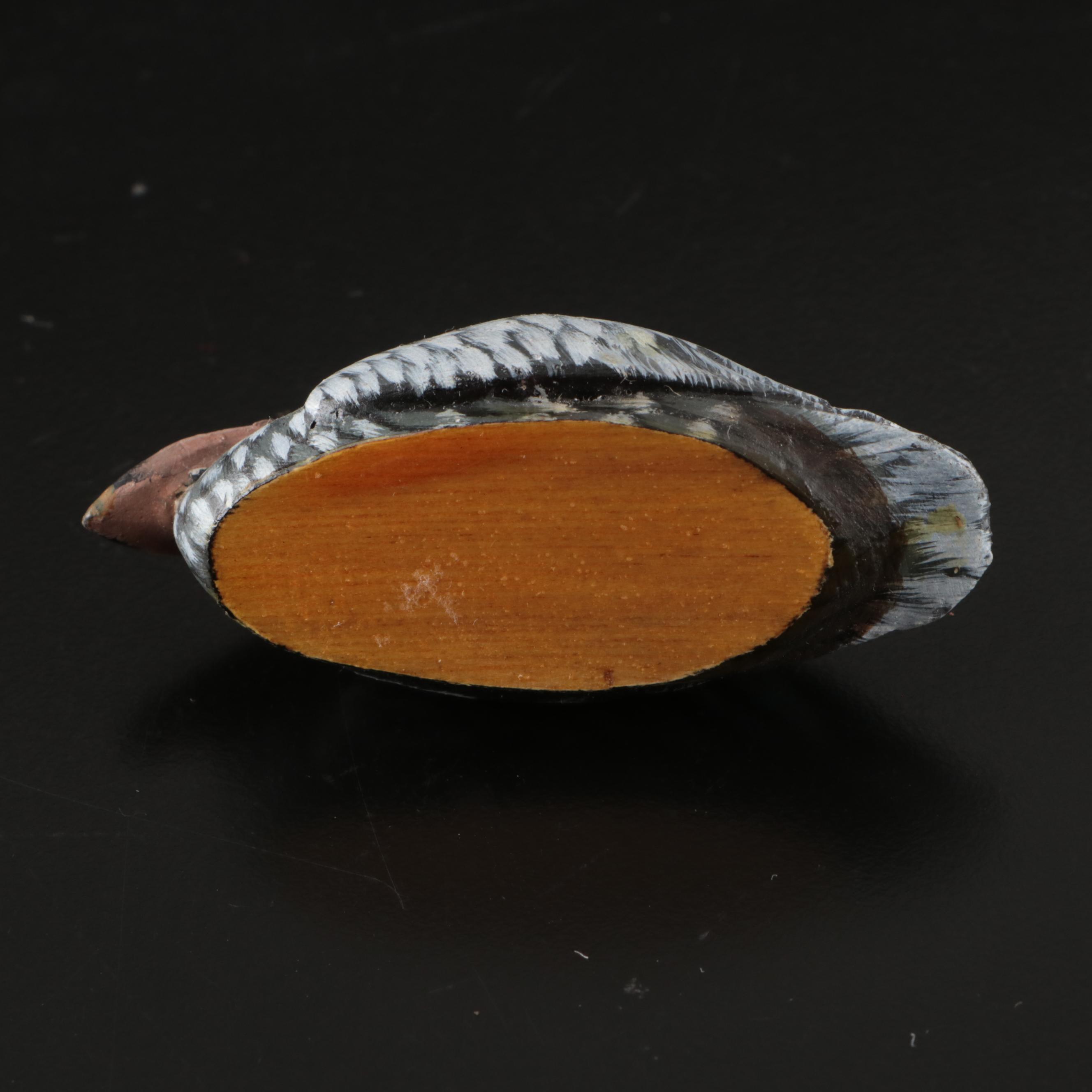 Carved Wood and Glass Animal Figurines