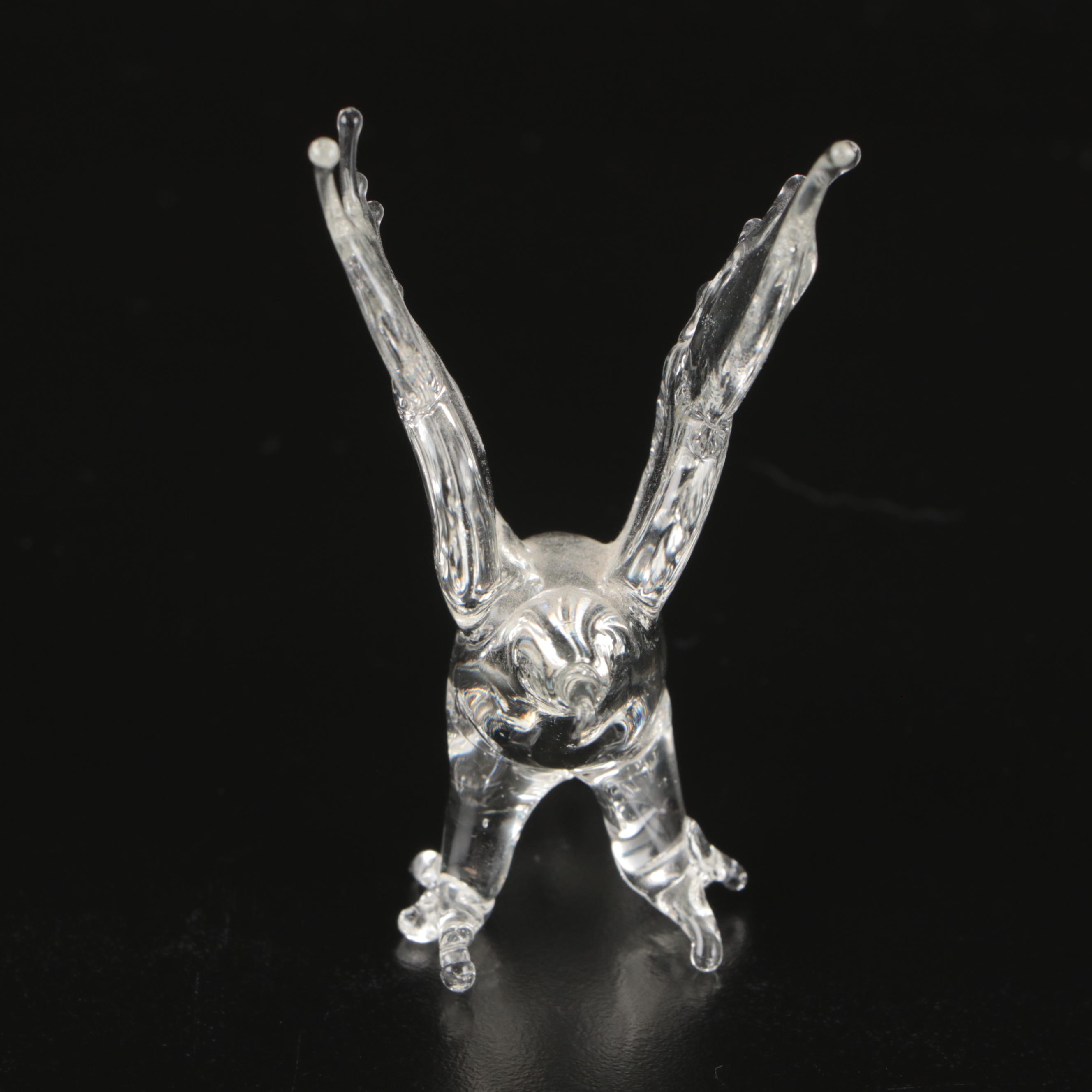 Carved Wood and Glass Animal Figurines