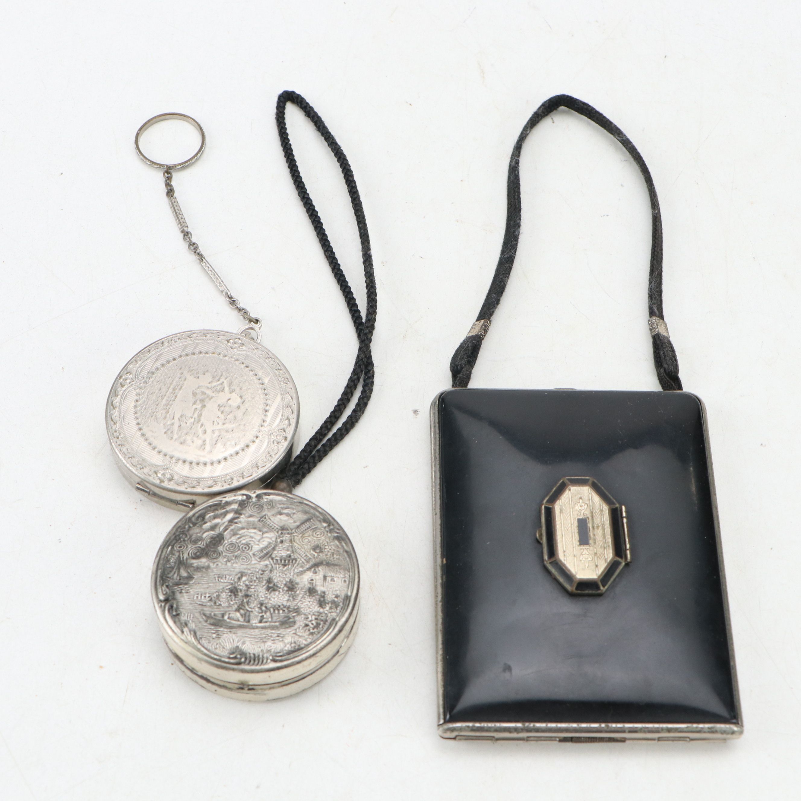 Mondaine French Miniaudiere and Other Powder Compacts, Early to Mid-20th C