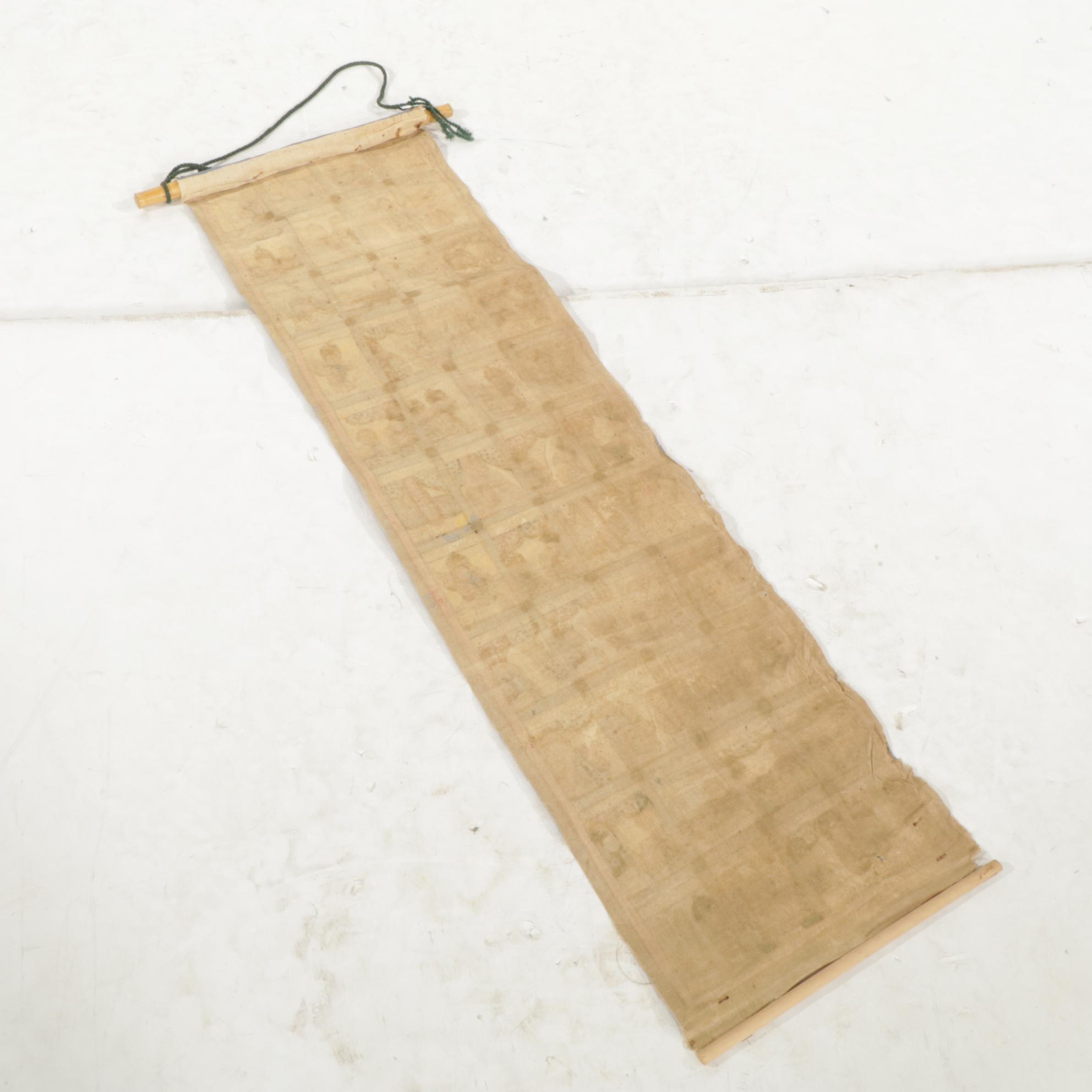 Ethiopian Storyteller Painting of King Solomon & Makeda Queen of Sheba