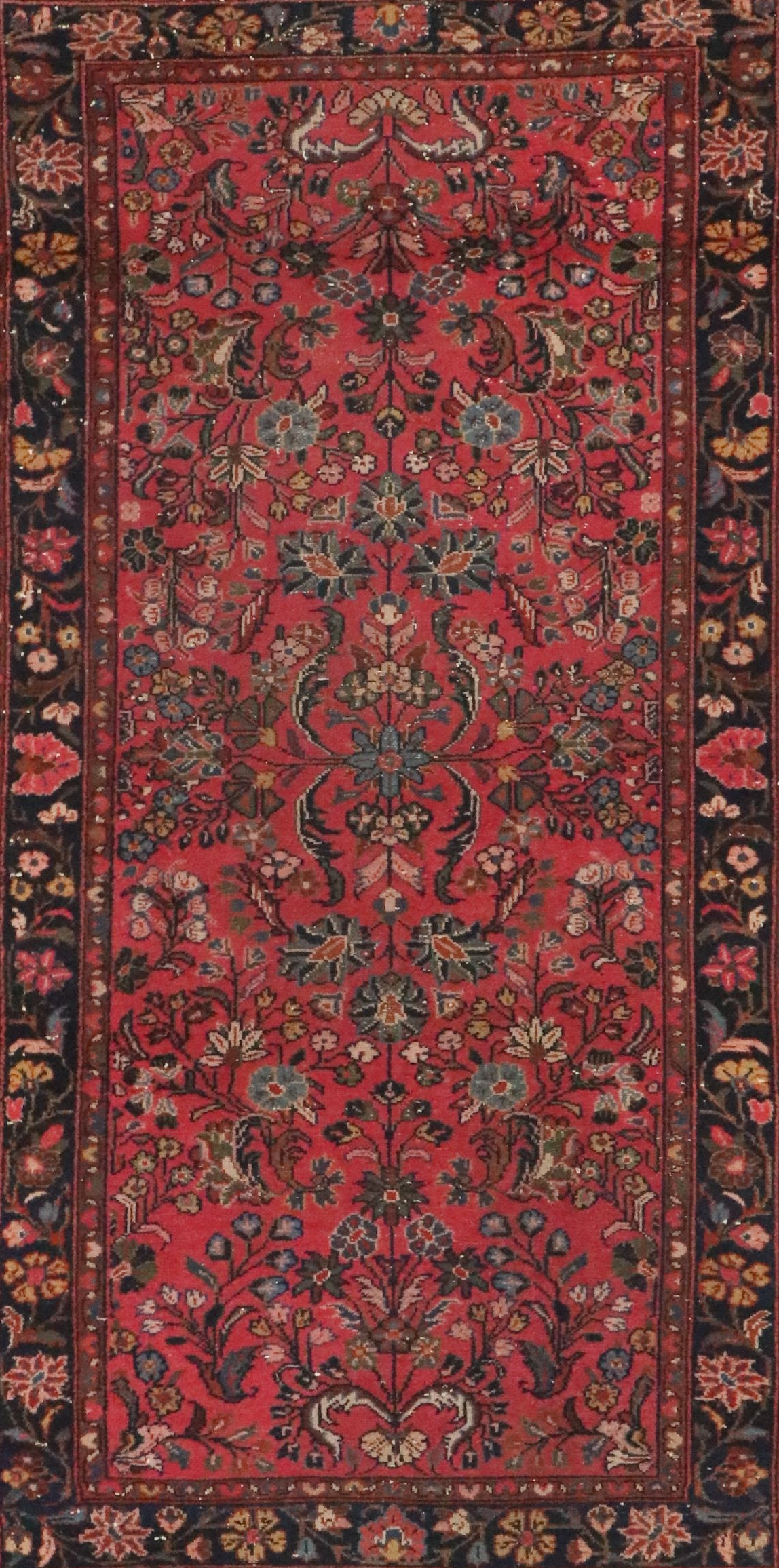 3'7 x 6'11 Hand-Knotted Persian Lilihan Area Rug