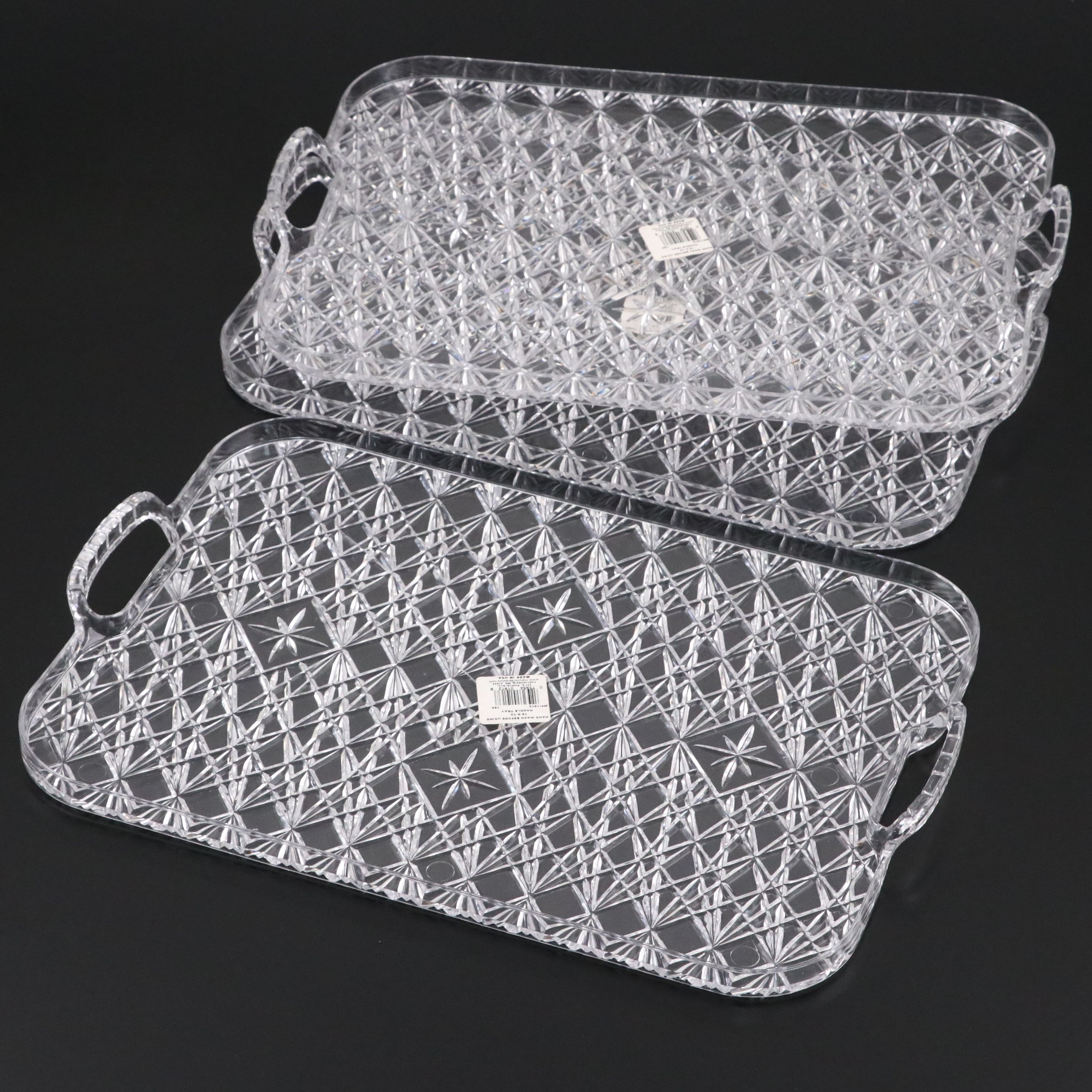 Acrylic Serving Trays, Sonoma Metal Leaf Decorative Bowl, and Other Serveware