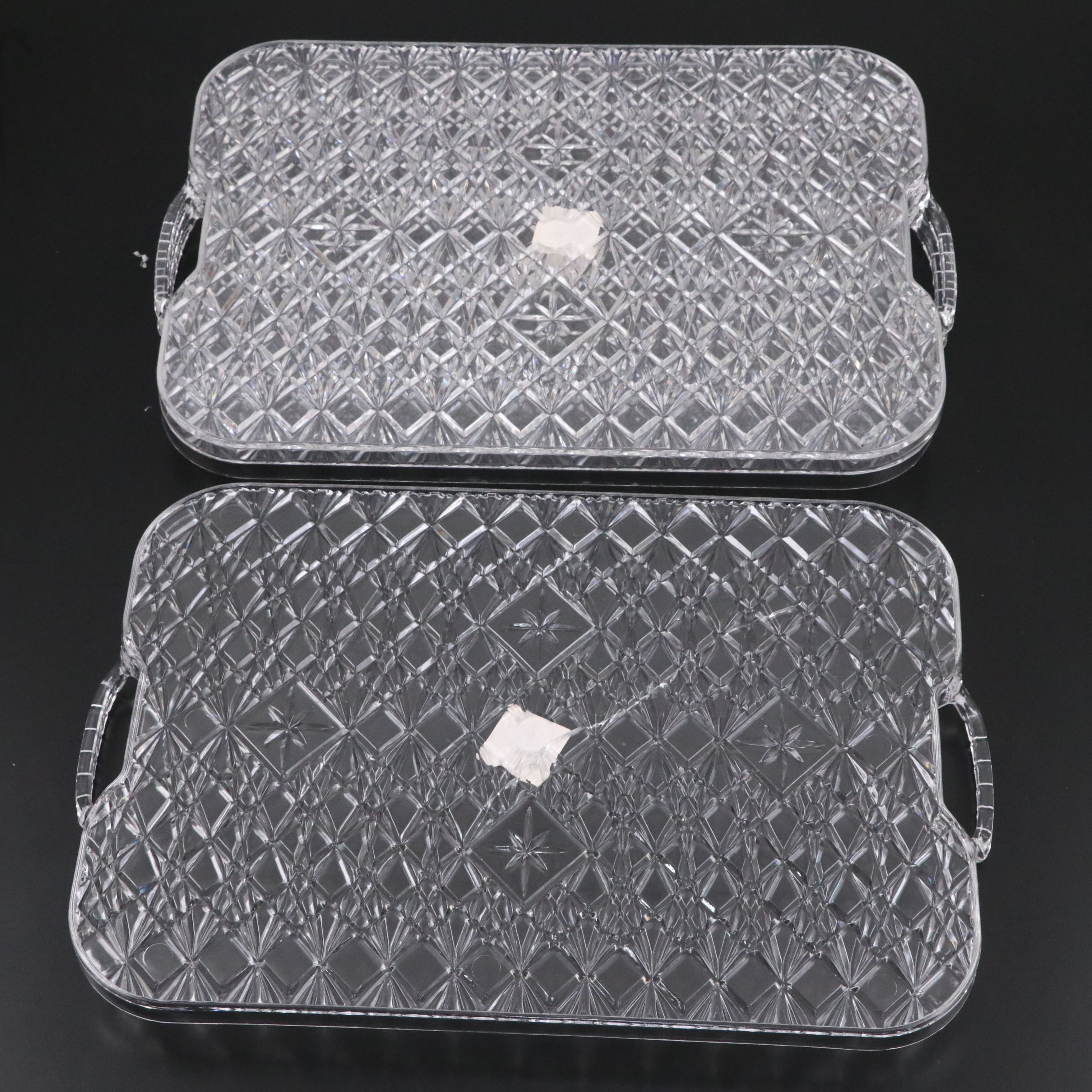 Acrylic Serving Trays, Sonoma Metal Leaf Decorative Bowl, and Other Serveware