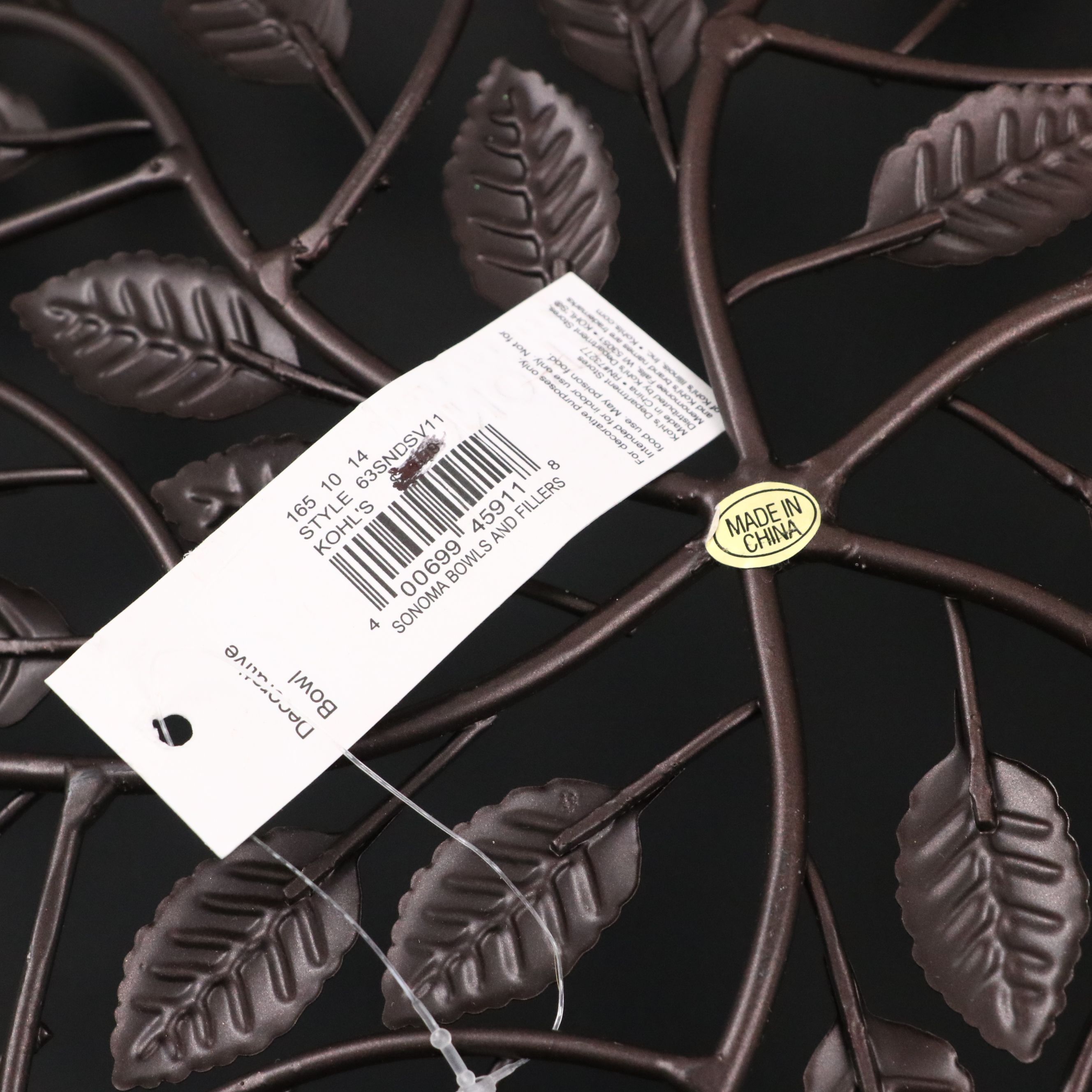 Acrylic Serving Trays, Sonoma Metal Leaf Decorative Bowl, and Other Serveware