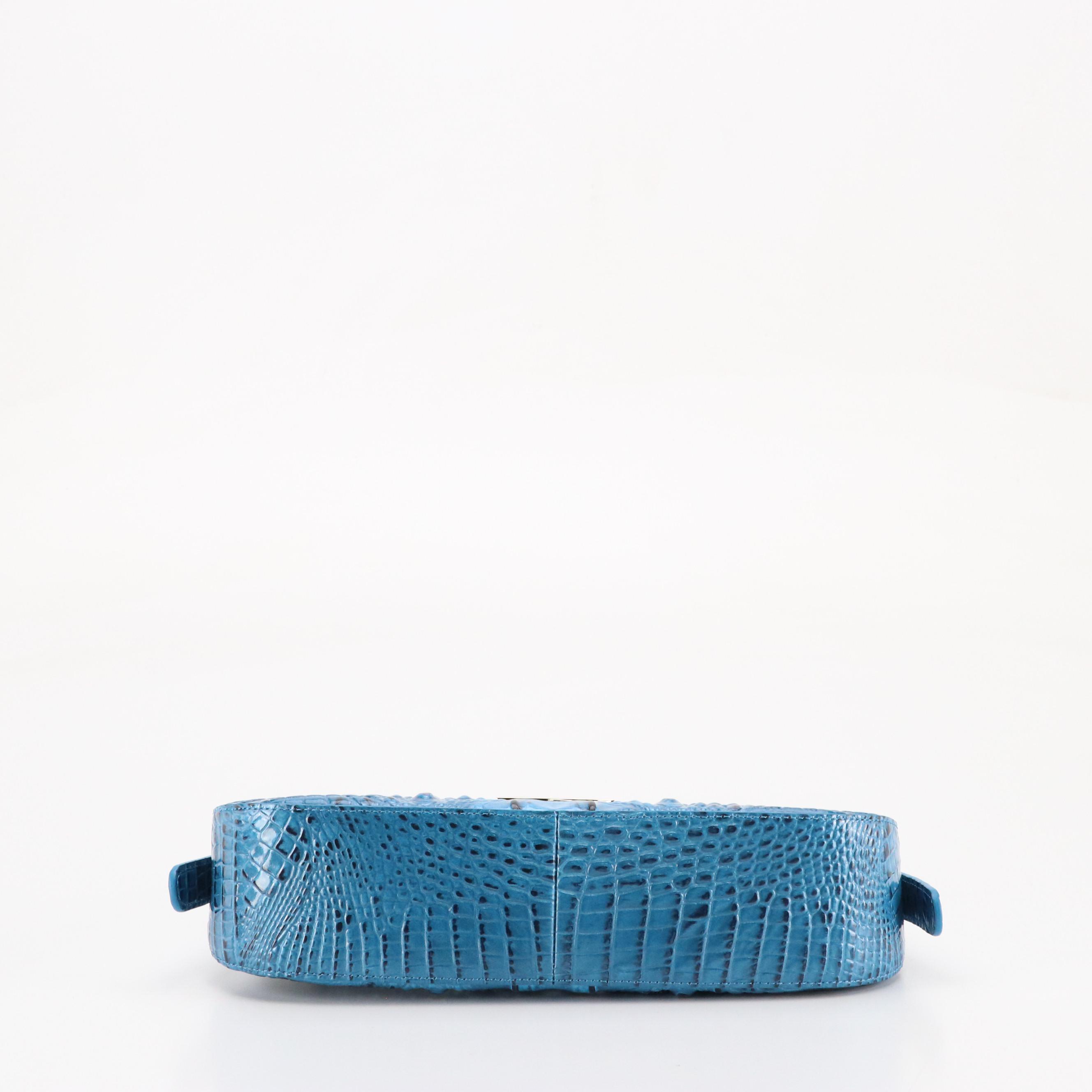Brahmin Kyrie Shoulder Bag in "Vibrant Azure" Melbourne Leather