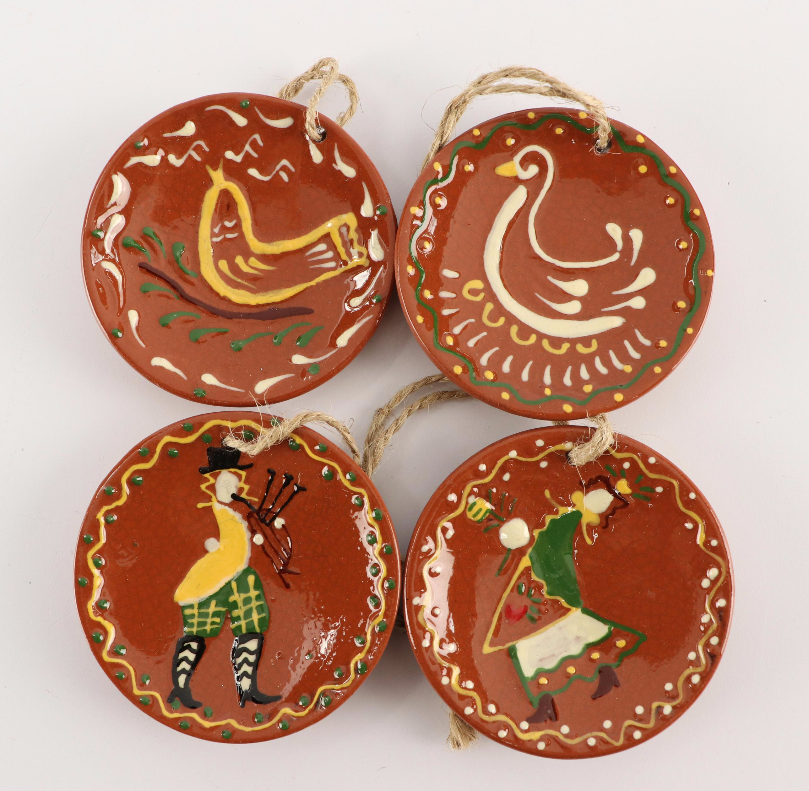 Susan Boylston Adams Ceramic Plate with Other Candlestick and Ornaments