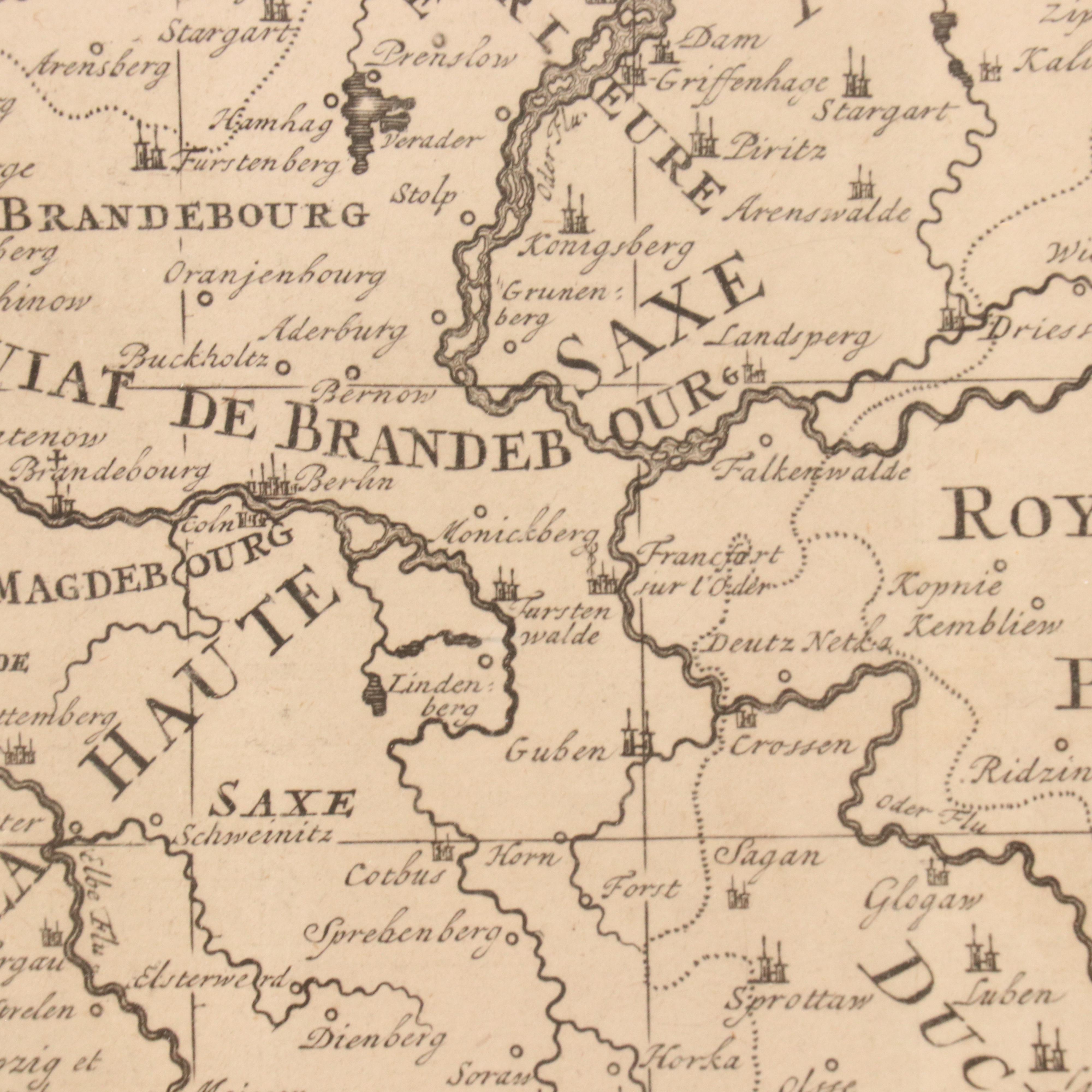 Henri Abraham Chatelain Engraved Map "Nouvelle Carte Des Cercles de l'Empire..."