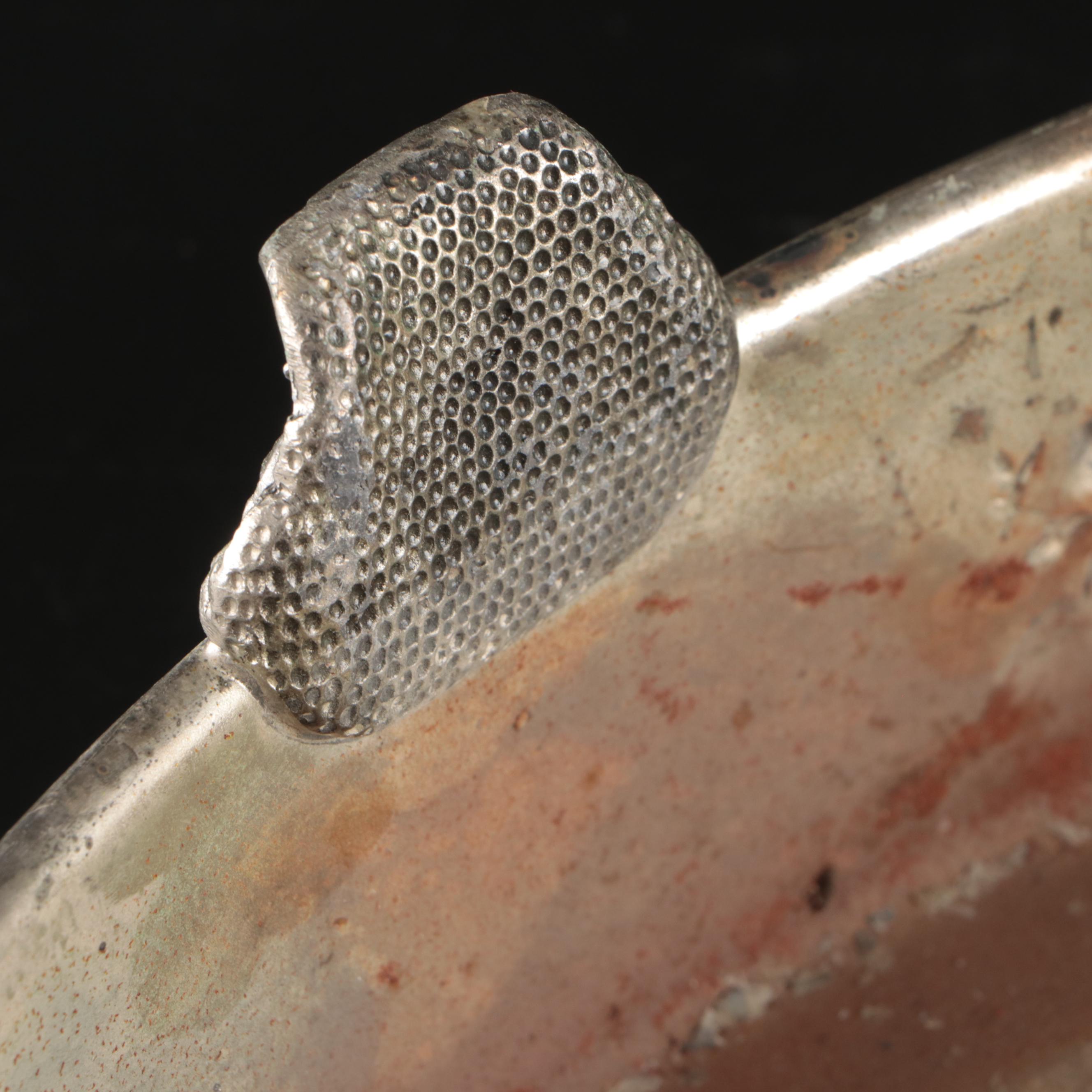 Elegance Silverware Repoussé and Etched Metal Serving Tray