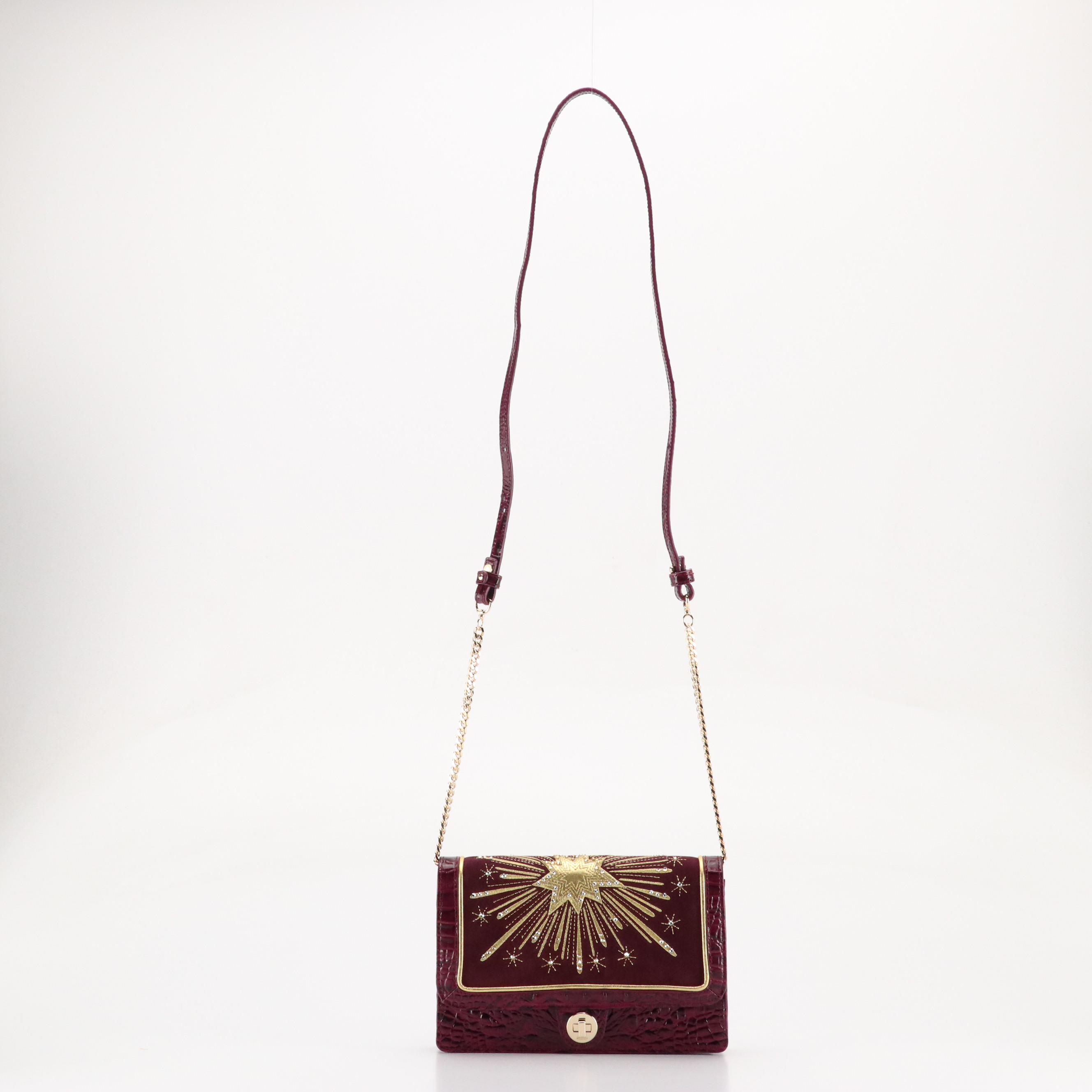 Brahmin Wendy Revel Small Crossbody Bag in "Sugar Plum" Melbourne Leather