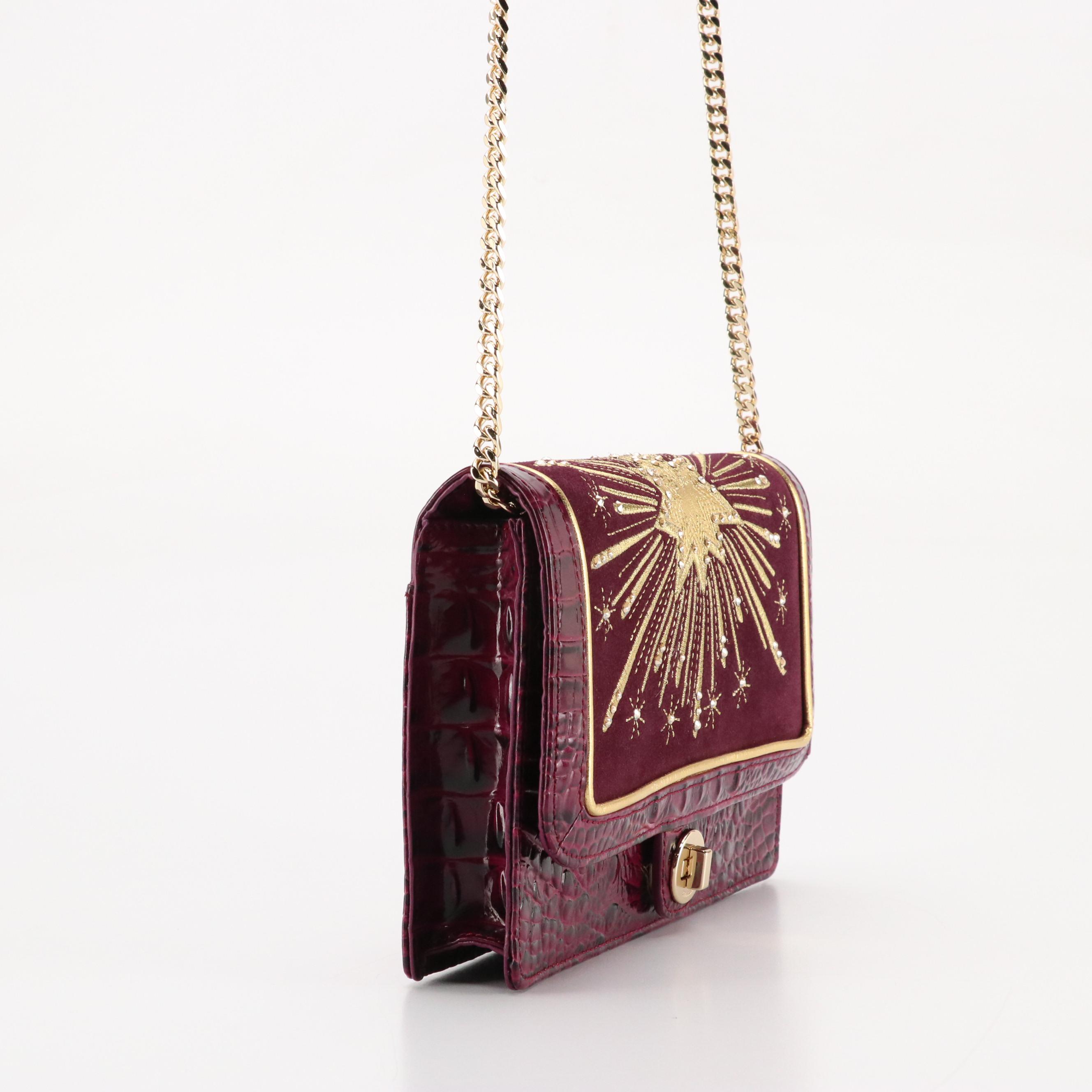 Brahmin Wendy Revel Small Crossbody Bag in "Sugar Plum" Melbourne Leather