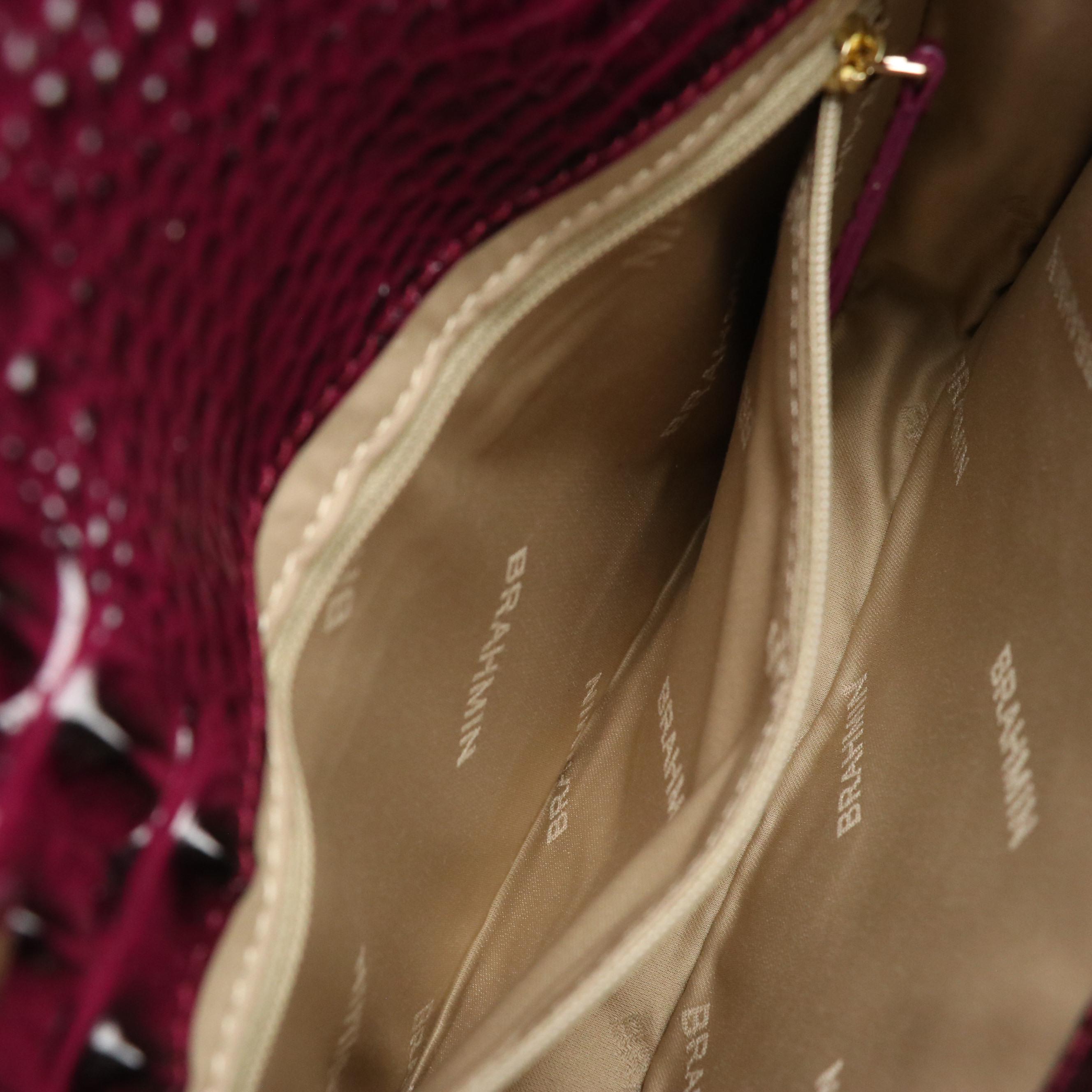 Brahmin Wendy Revel Small Crossbody Bag in "Sugar Plum" Melbourne Leather