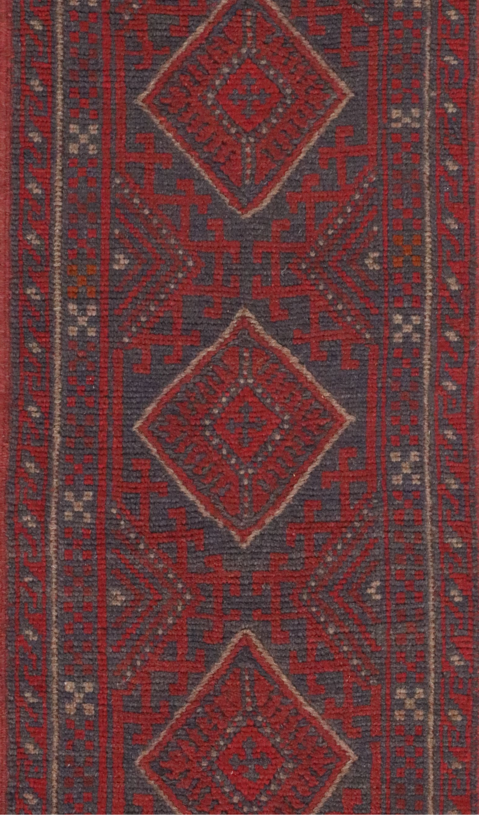 2' x 7'11 Handwoven Afghan Mashwani Carpet Runner