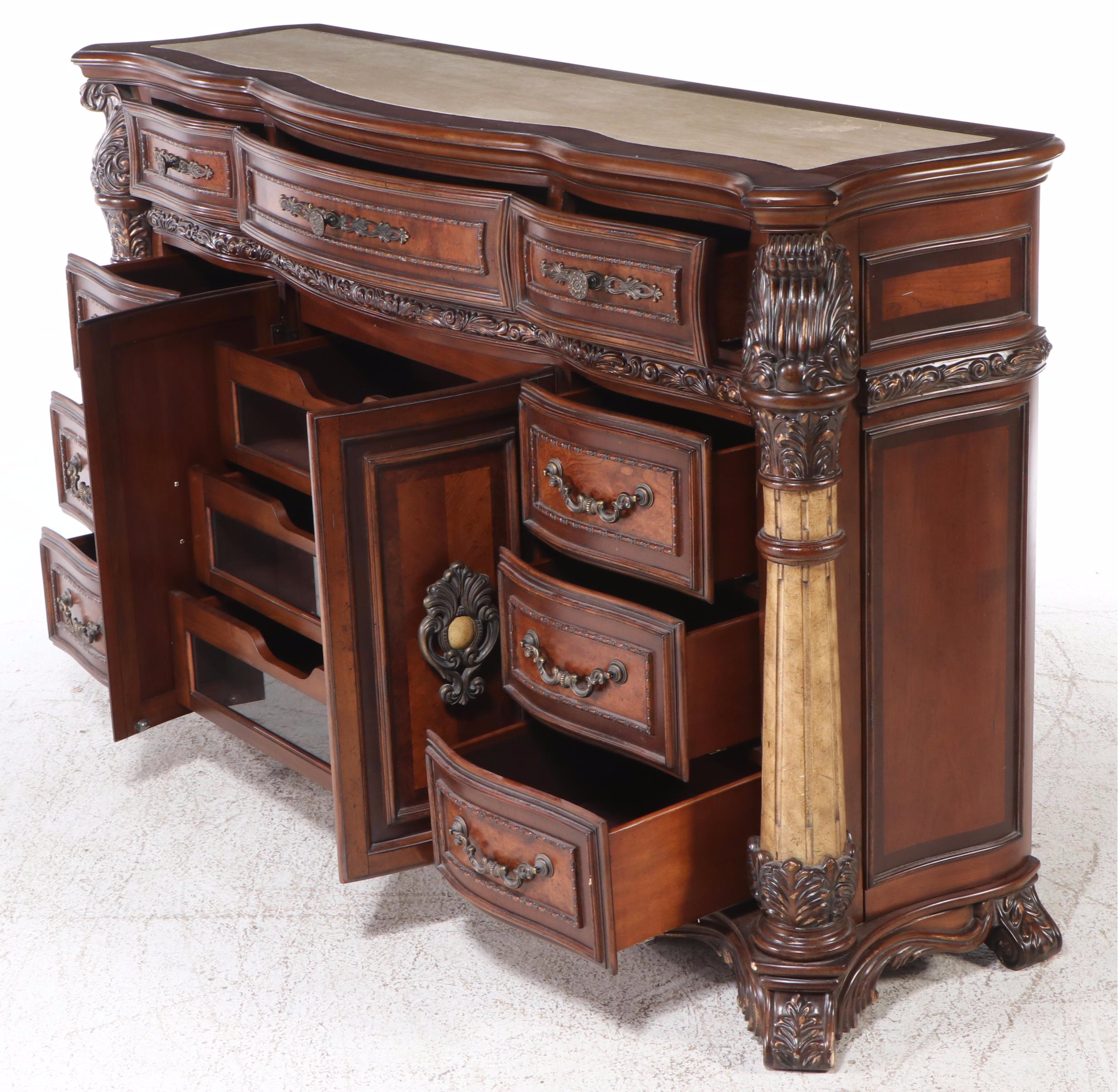 Michael Amini Mahogany Finish Buffet