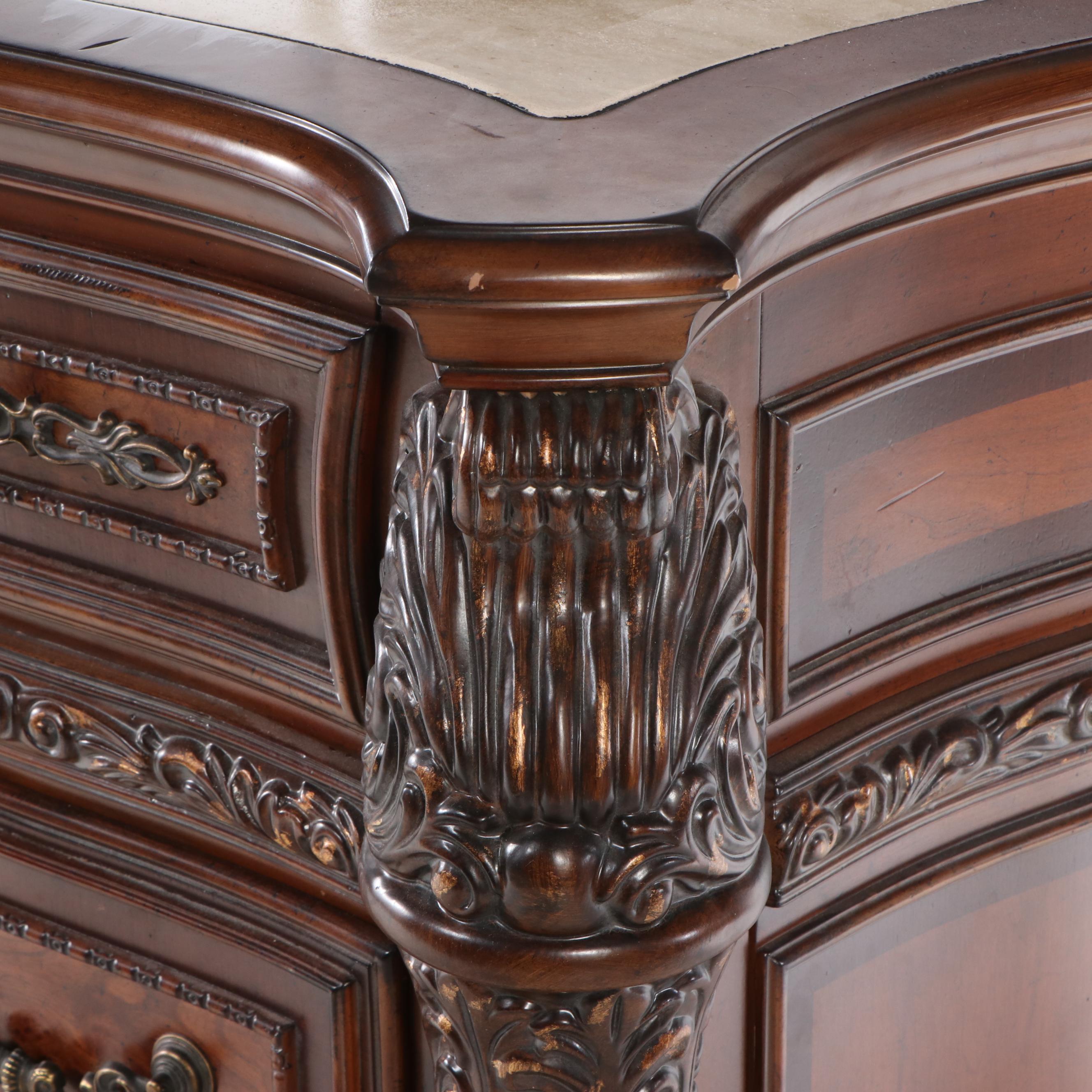 Michael Amini Mahogany Finish Buffet