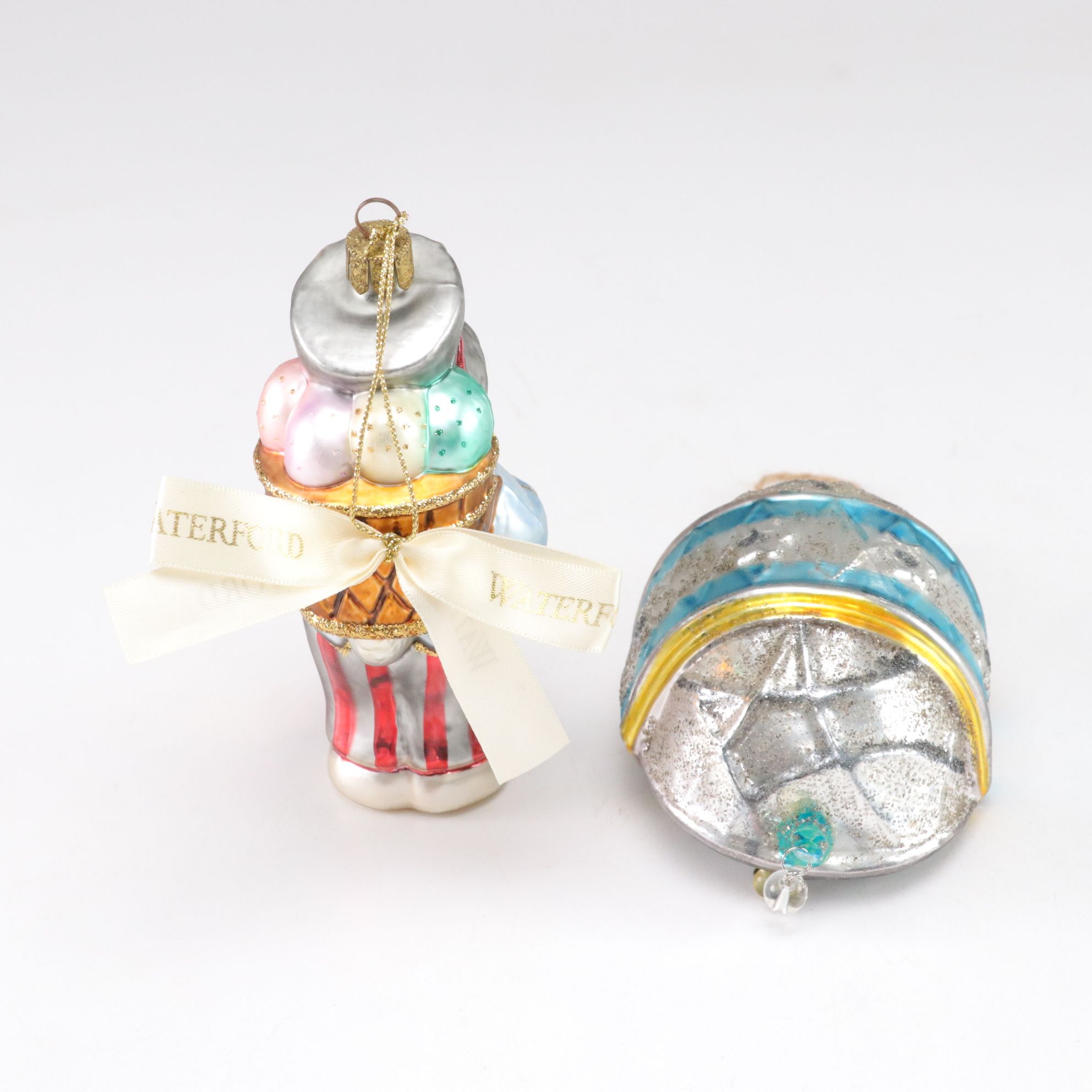 Waterford Spring Easter Bunny Ornament with Pug, Cardinal & More Blown Glass