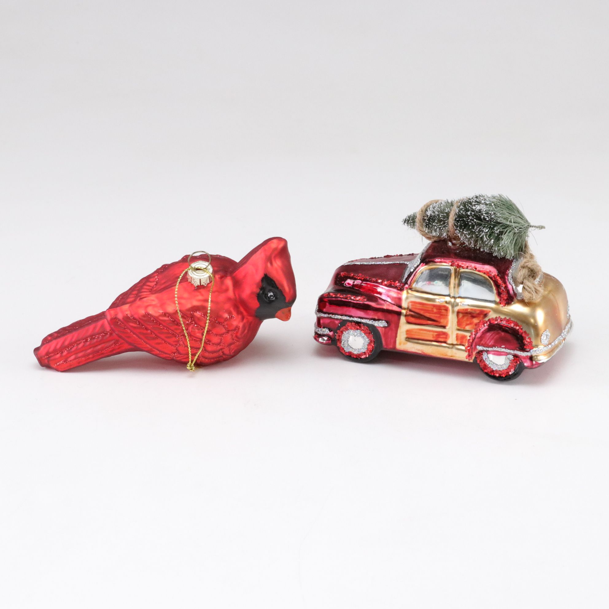 Waterford Spring Easter Bunny Ornament with Pug, Cardinal & More Blown Glass