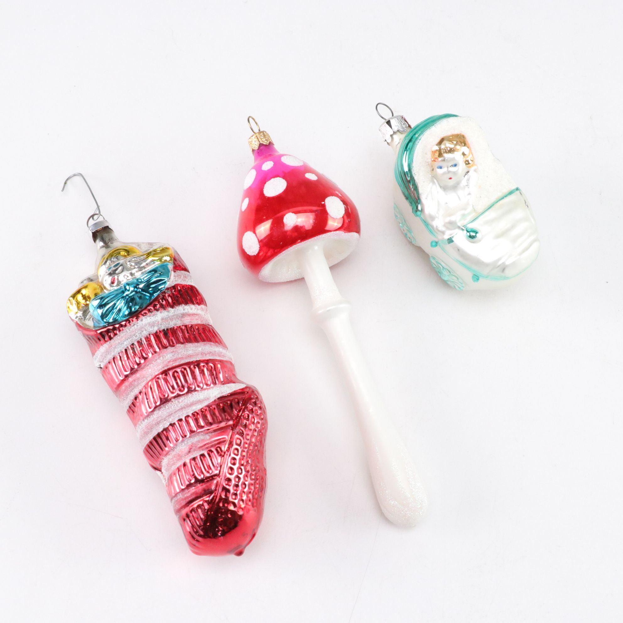 Waterford Spring Easter Bunny Ornament with Pug, Cardinal & More Blown Glass