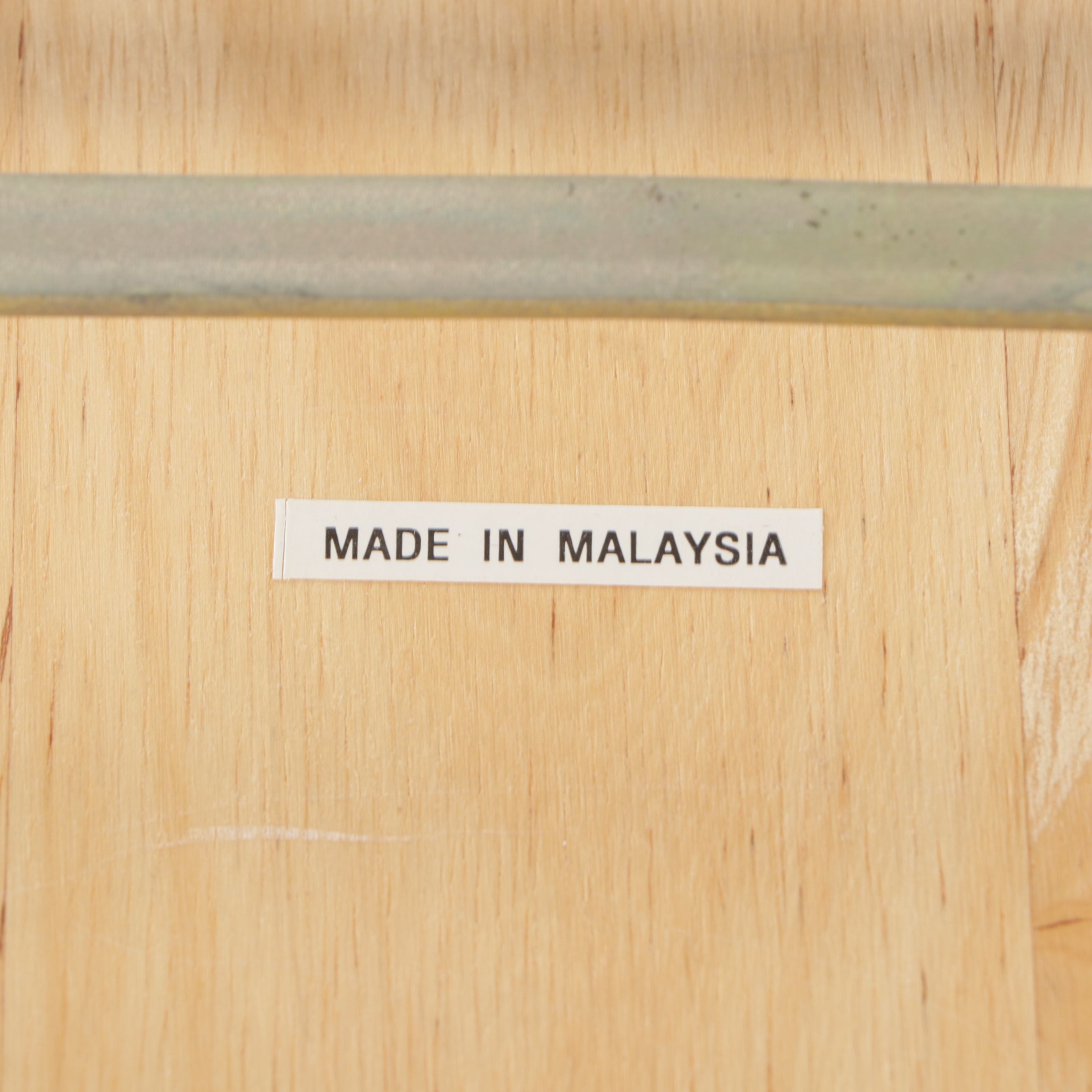 Four Apple Furniture Blonde Wood Folding Chairs with Folding Accent Table