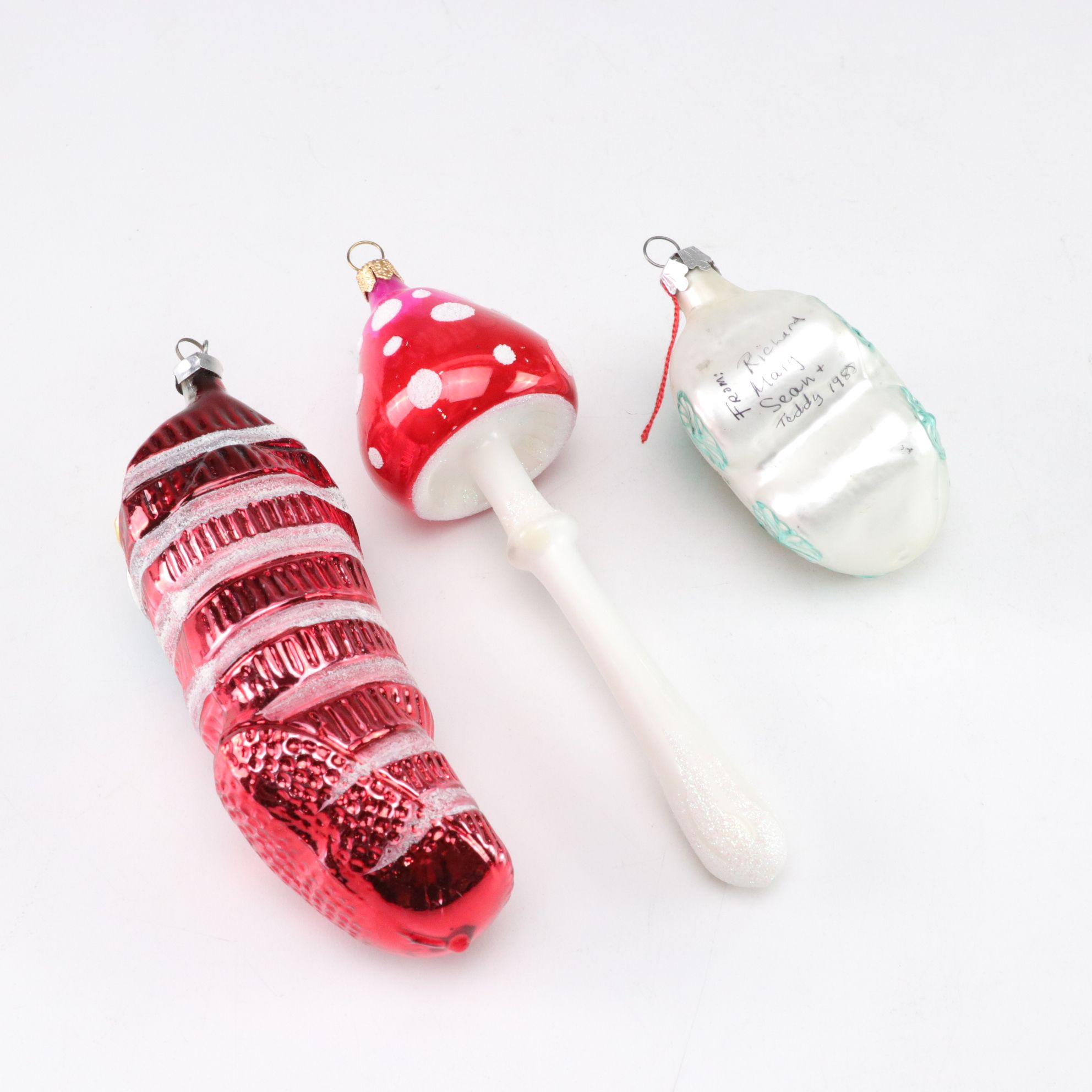 Waterford Spring Easter Bunny Ornament with Pug, Cardinal & More Blown Glass