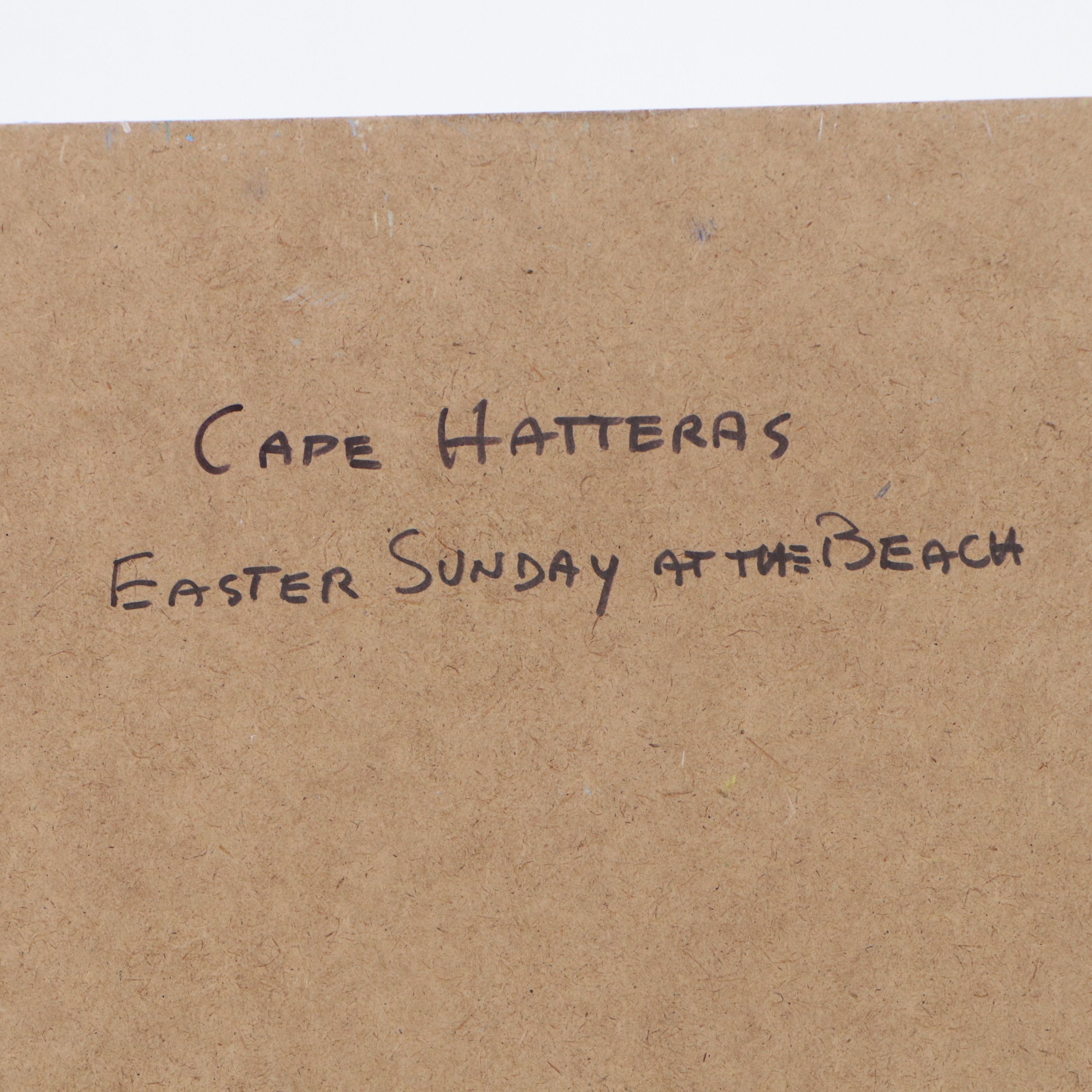 Nino Pippa Oil Painting "Cape Hatteras - Easter Sunday At The Beach," 2023