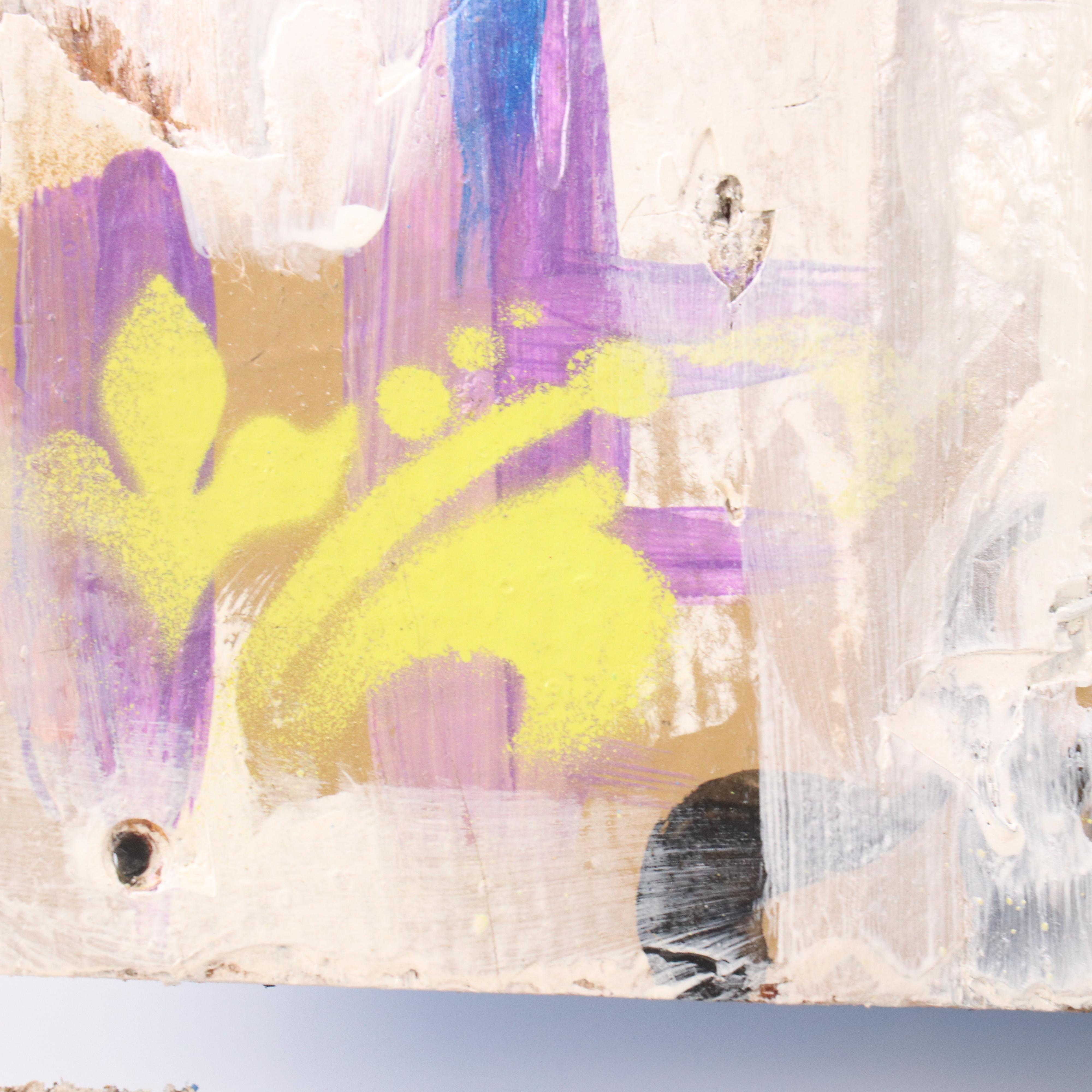 German Lemus Mixed Media Painting "My Baby Called," 2014