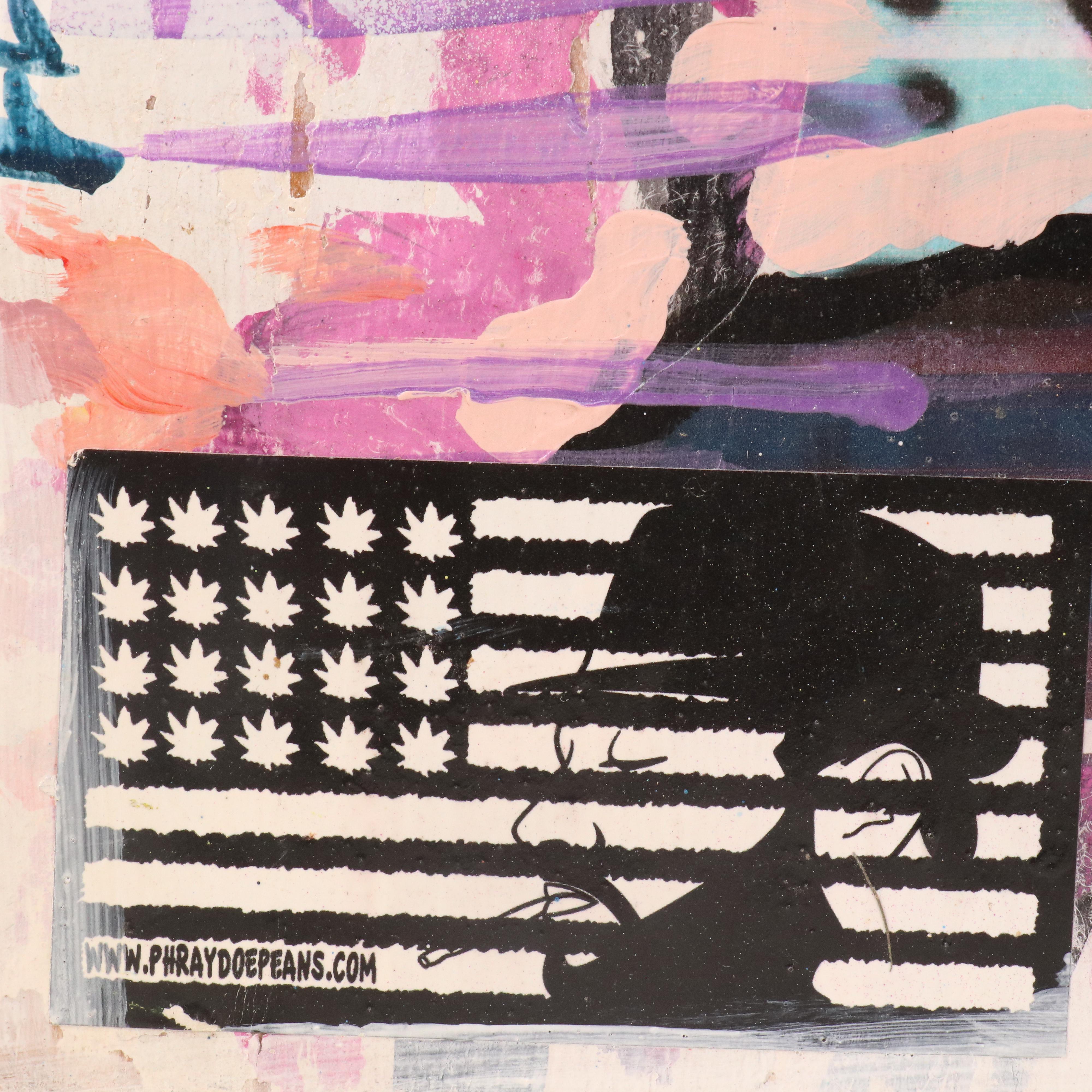 German Lemus Mixed Media Painting "My Baby Called," 2014