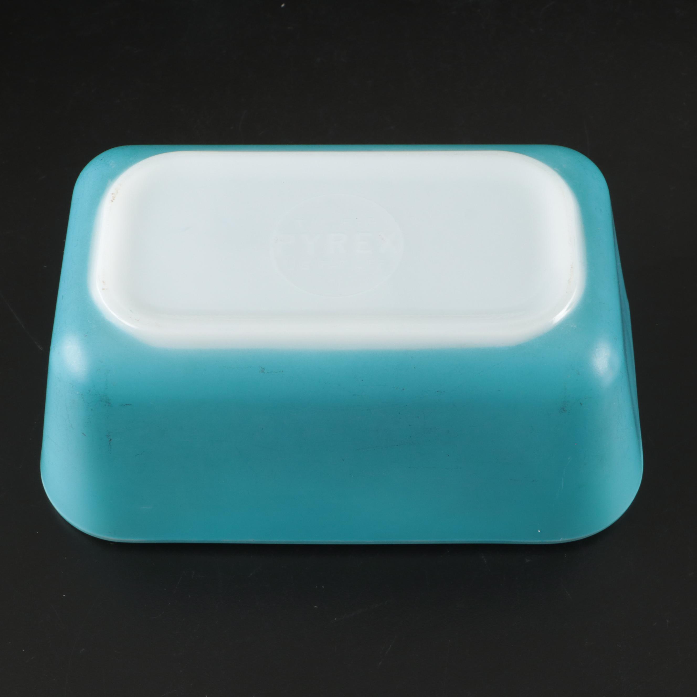 Pyrex Primary Color Glass Rectangular Bakers with Other Ceramic and Glass Ware
