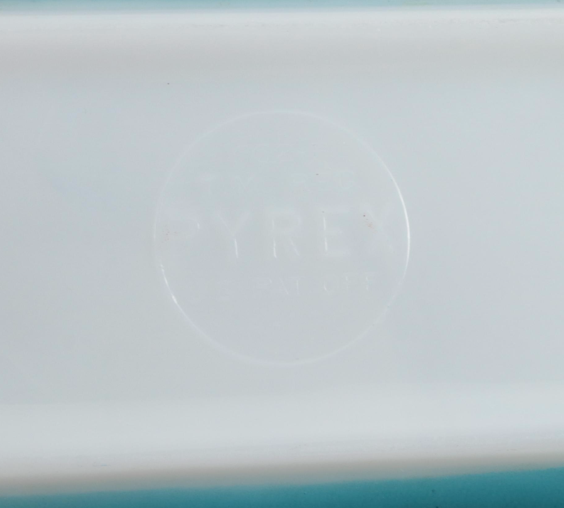 Pyrex Primary Color Glass Rectangular Bakers with Other Ceramic and Glass Ware