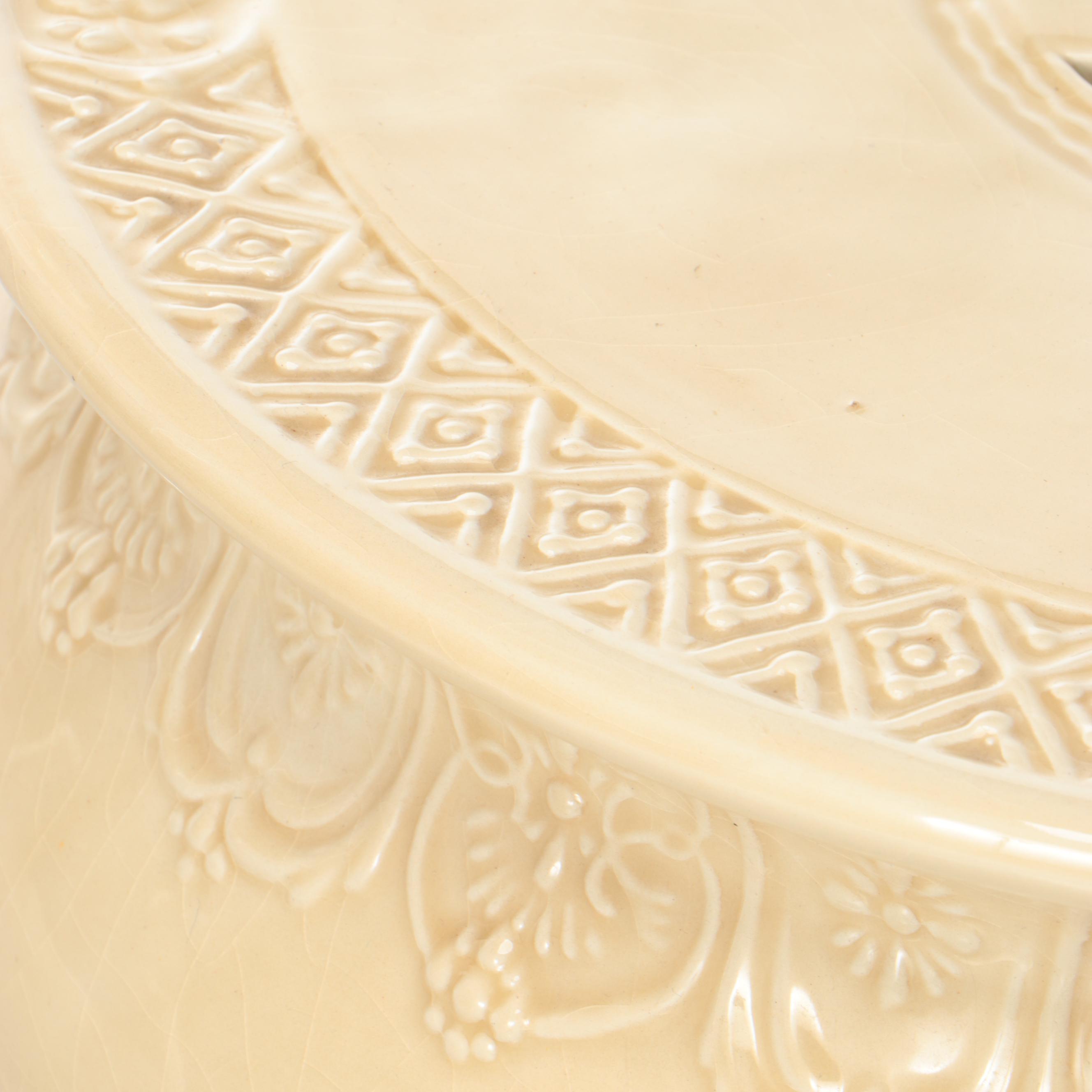 Chinese Porcelain Garden Stool with Wood Stand