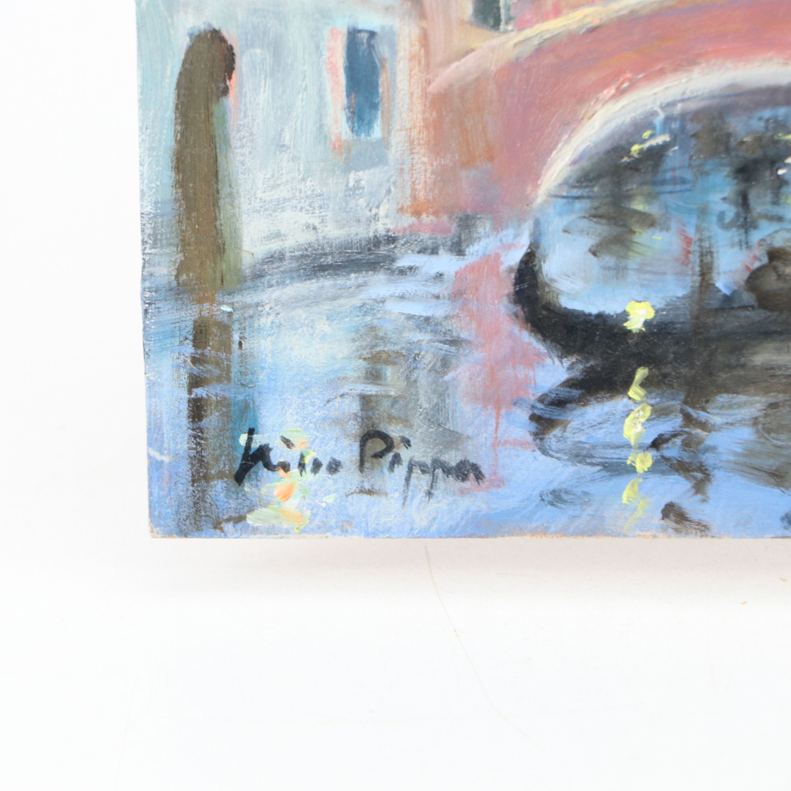 Nino Pippa Oil Painting "Venice - Campo San Zanipolo," 2018