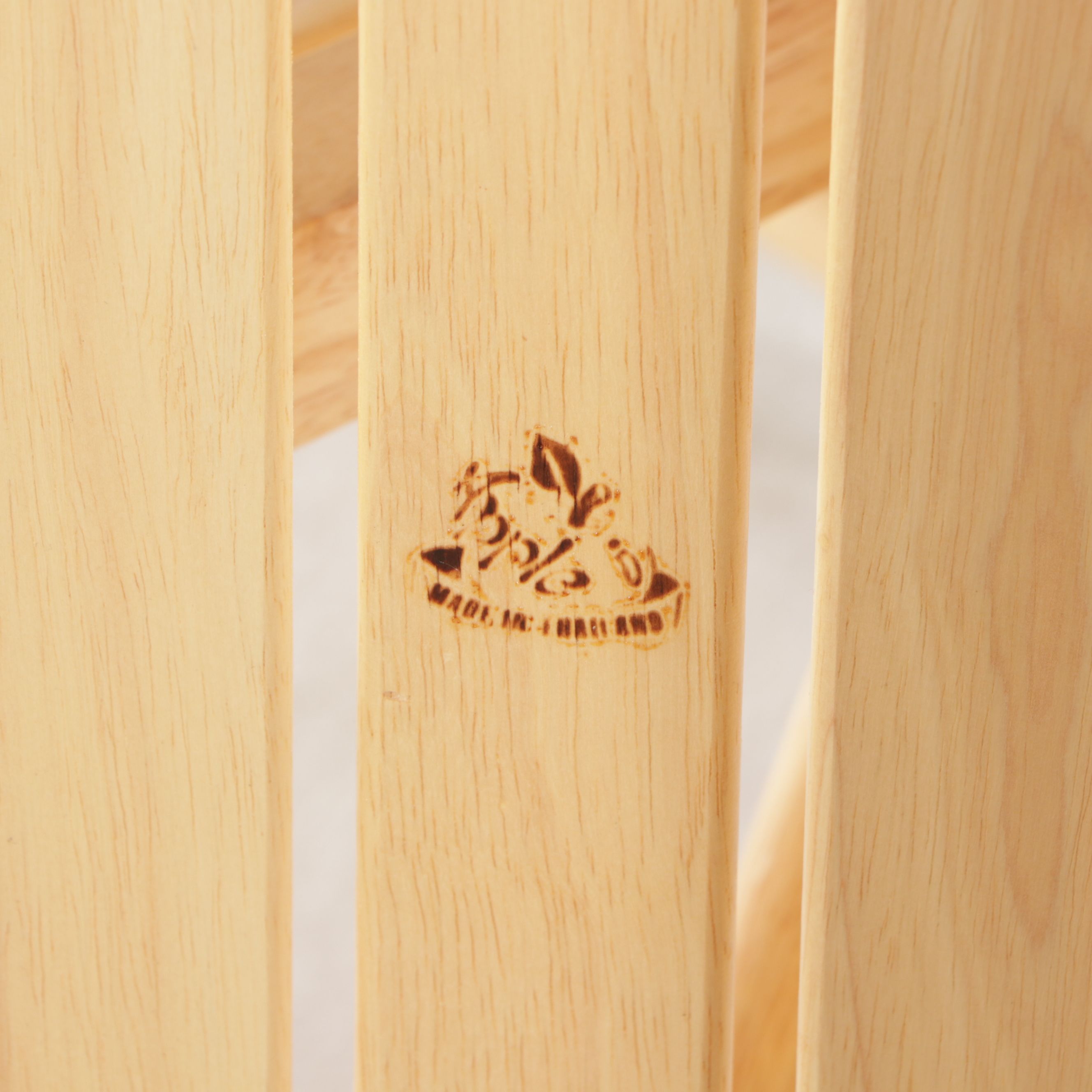 Four Apple Furniture Blonde Wood Folding Chairs with Folding Accent Table