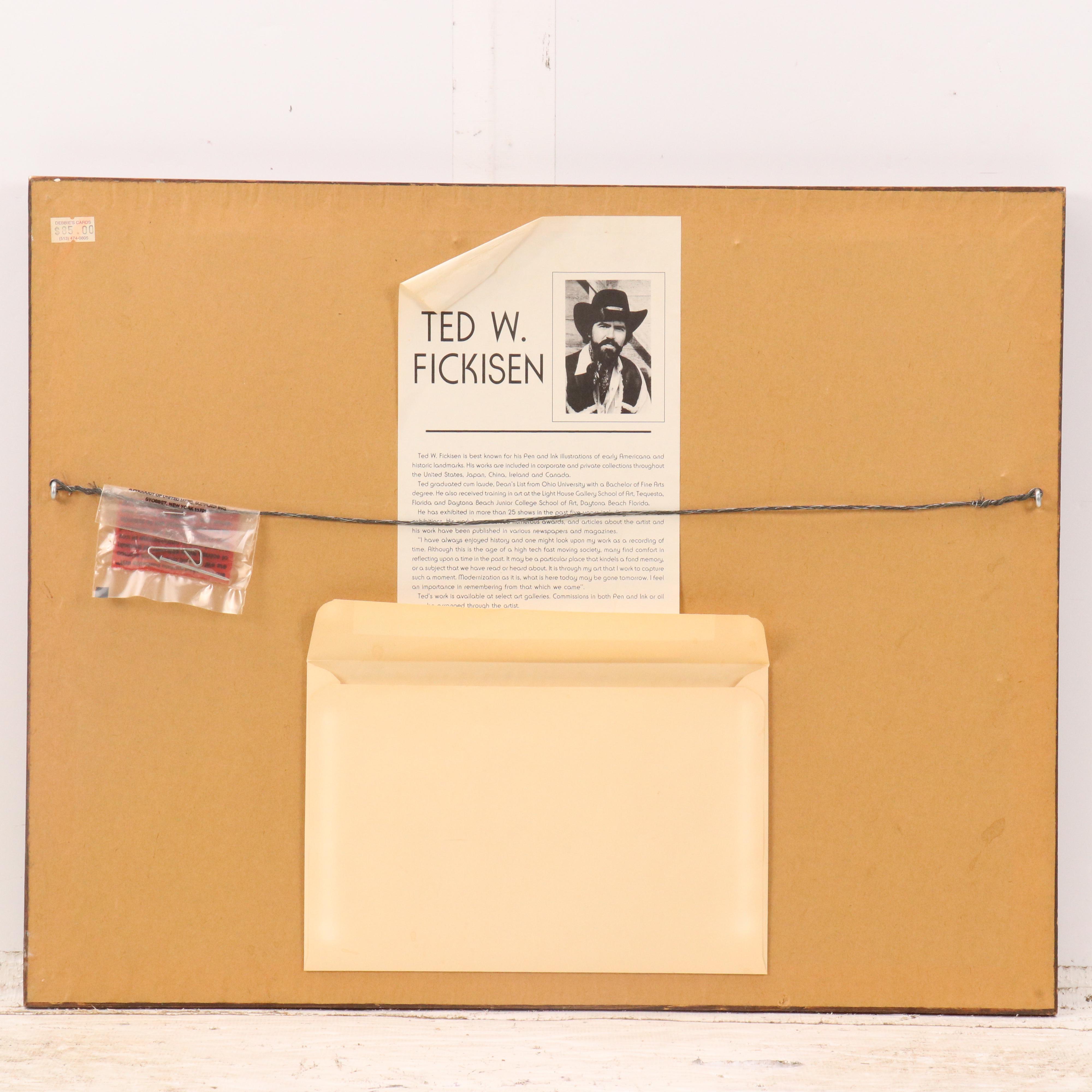 Ted W. Fickisen Lithograph "Union Terminal," 1992