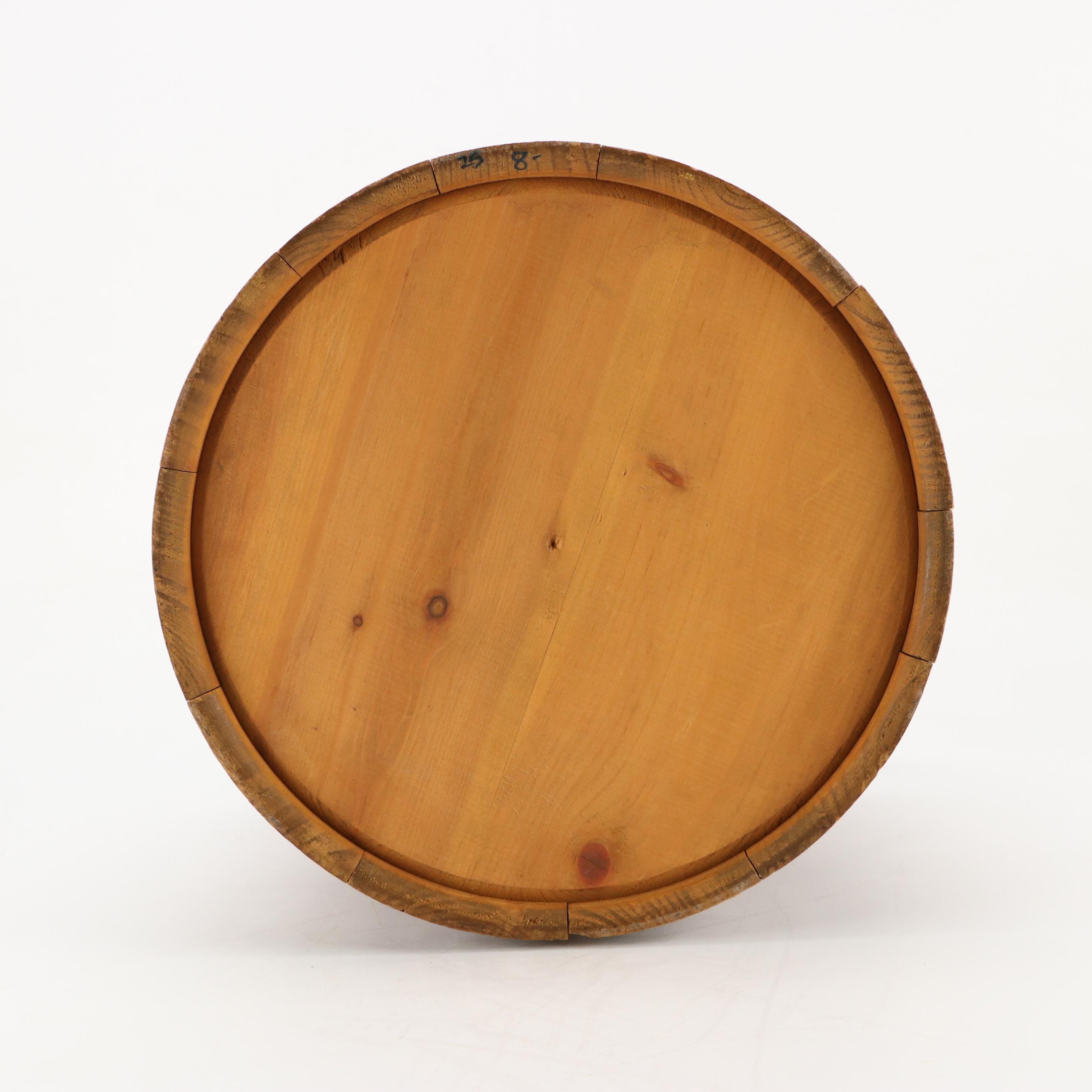 Primitive Style Wood Firkin Bucket