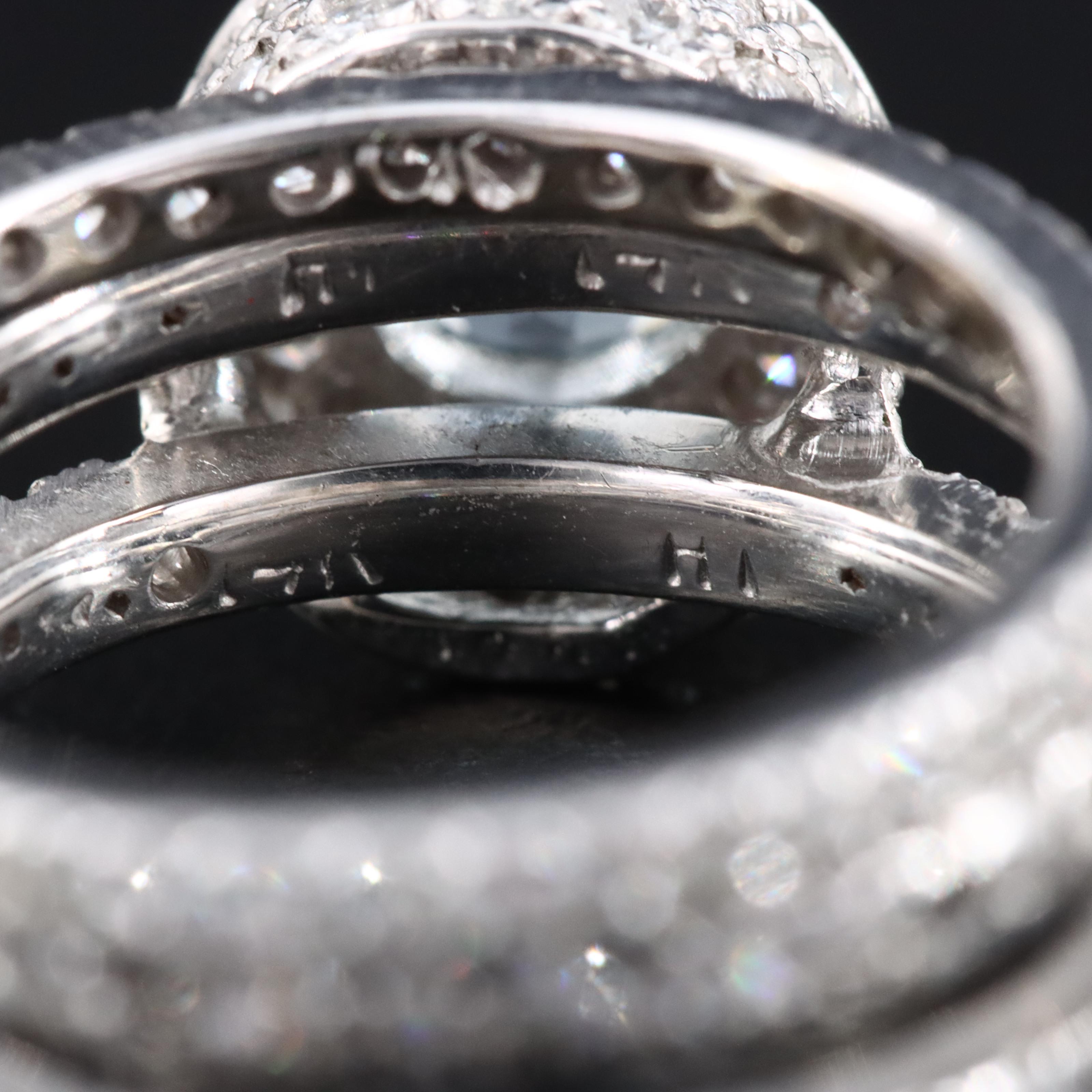 14K Aquamarine and 1.54 CTW Diamond Ring Set