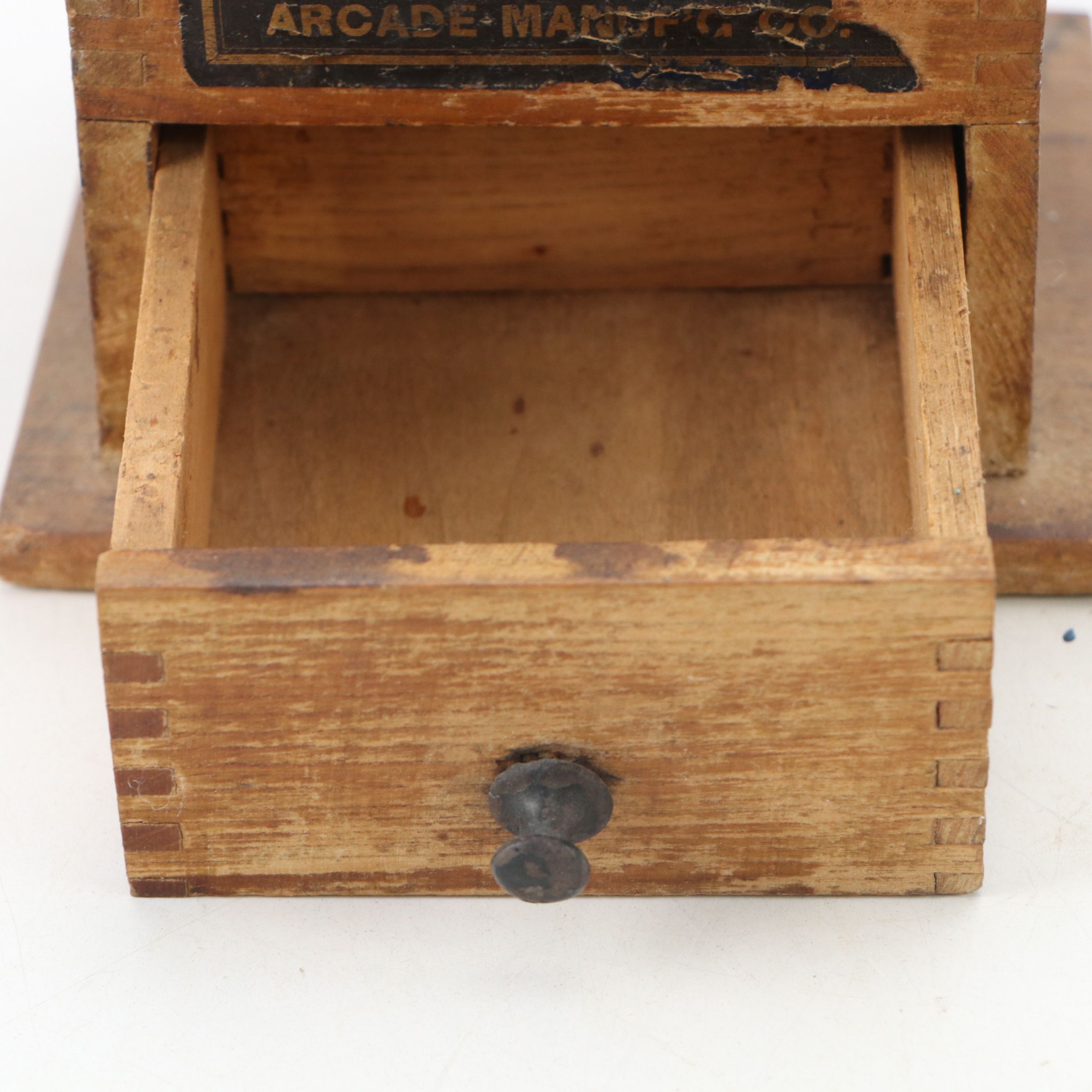 Arcade Imperial Mill No. 705 with Other Victorian Wood and Metal Coffee Grinder